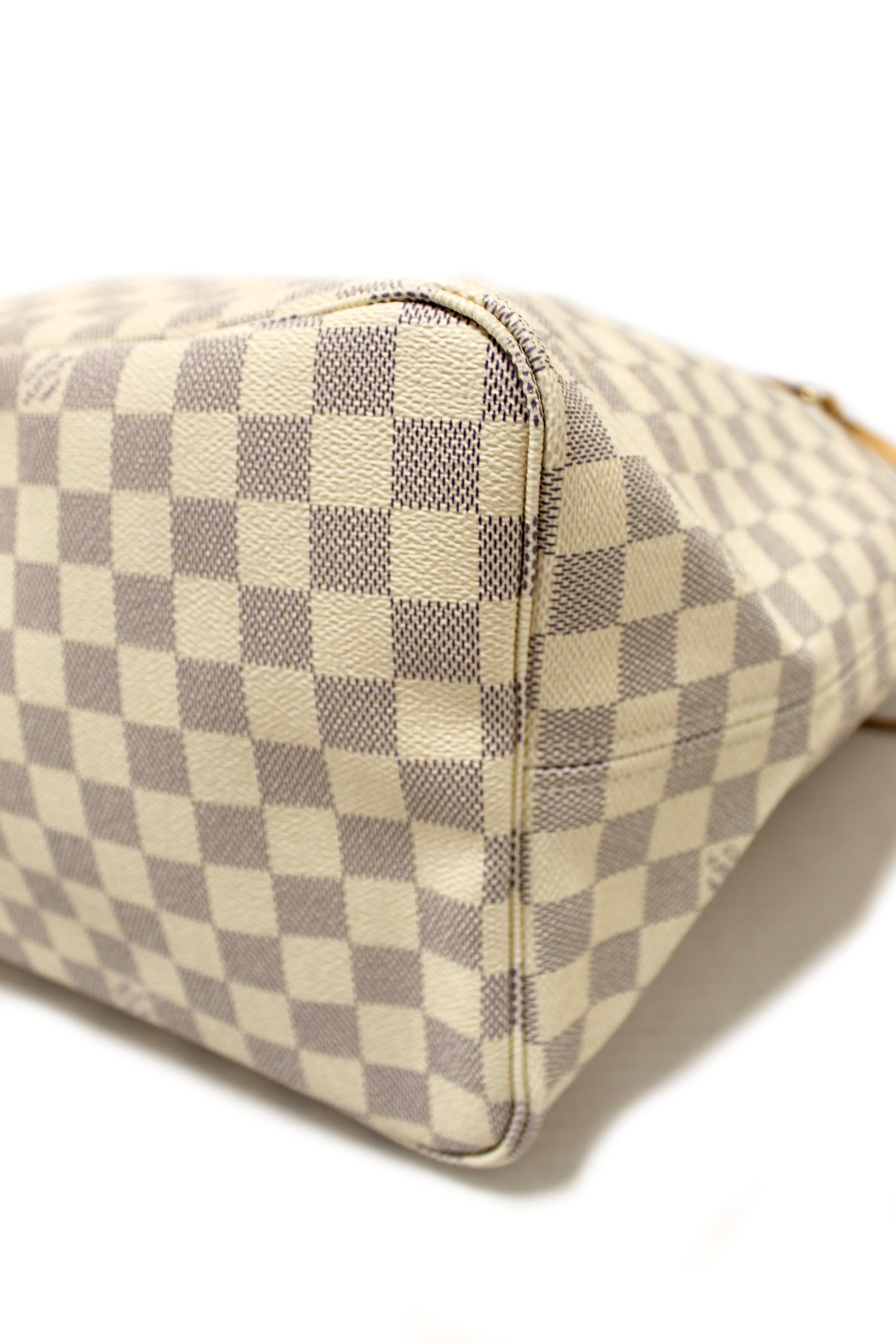 Authentic Louis Vuitton Damier Azur Neverfull GM Tote Shoulder Bag