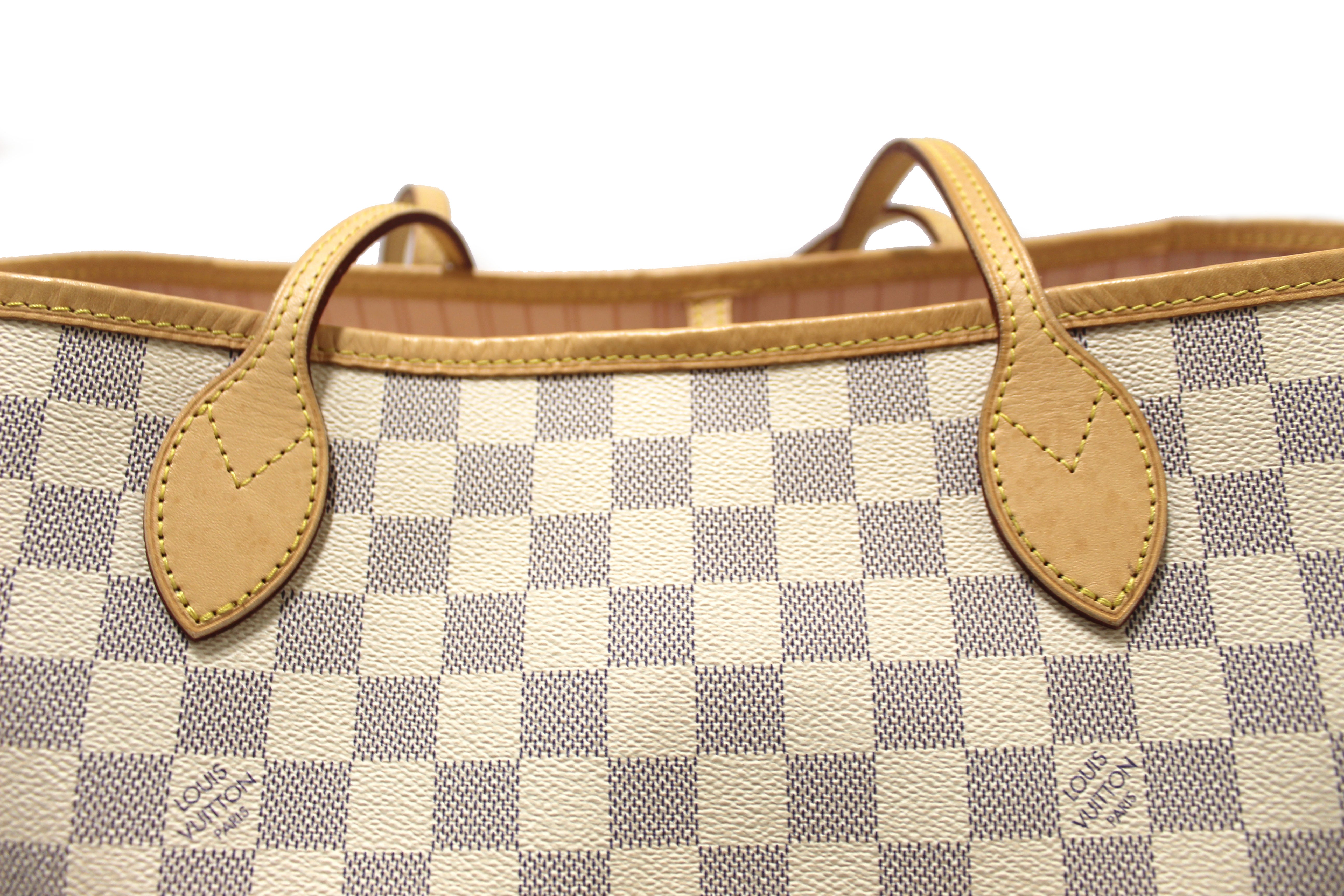 Authentic Louis Vuitton Damier Azur Neverfull GM Tote Shoulder Bag