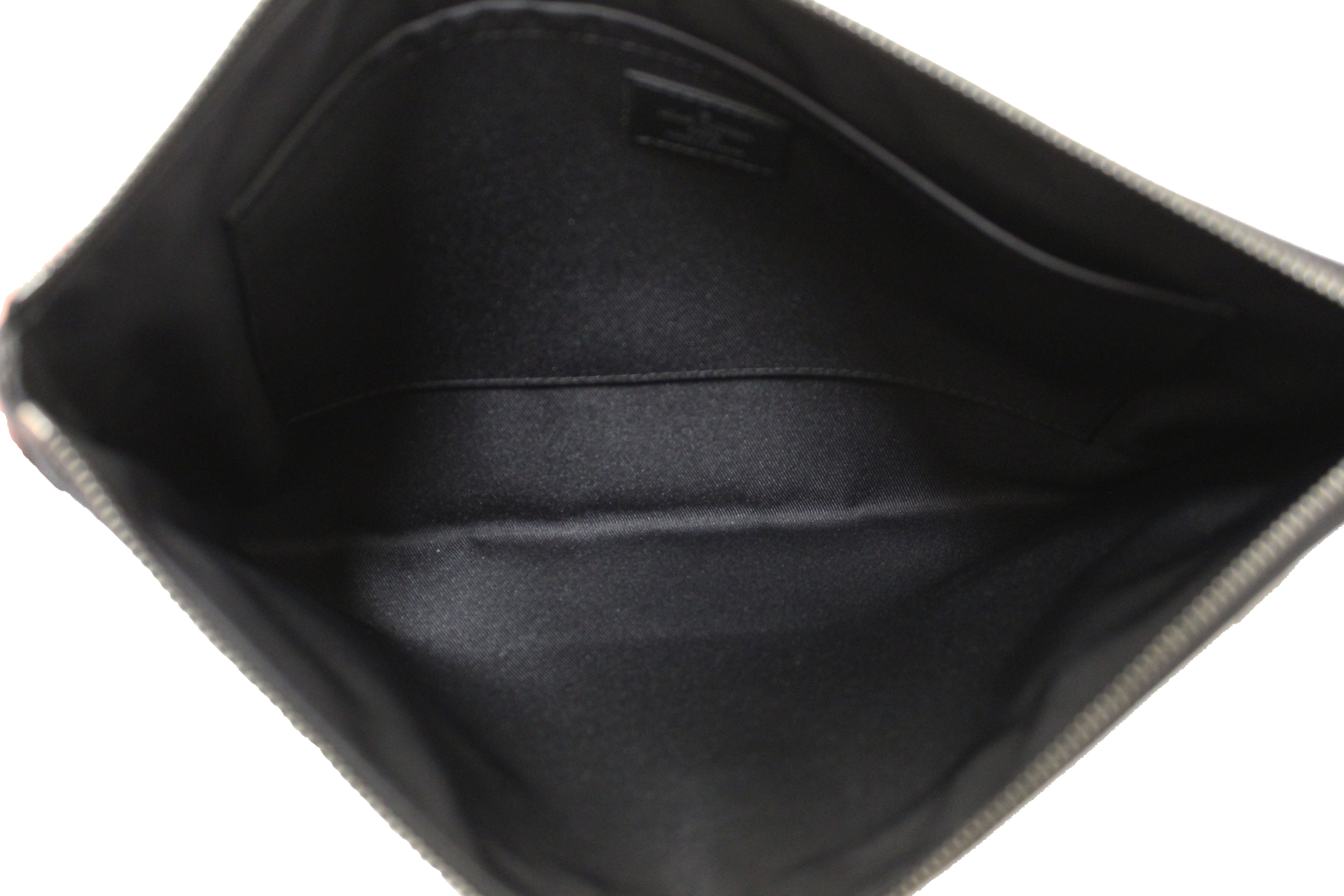 Authentic Louis Vuitton Monogram Eclipse Discovery Pochette GM Clutch Bag