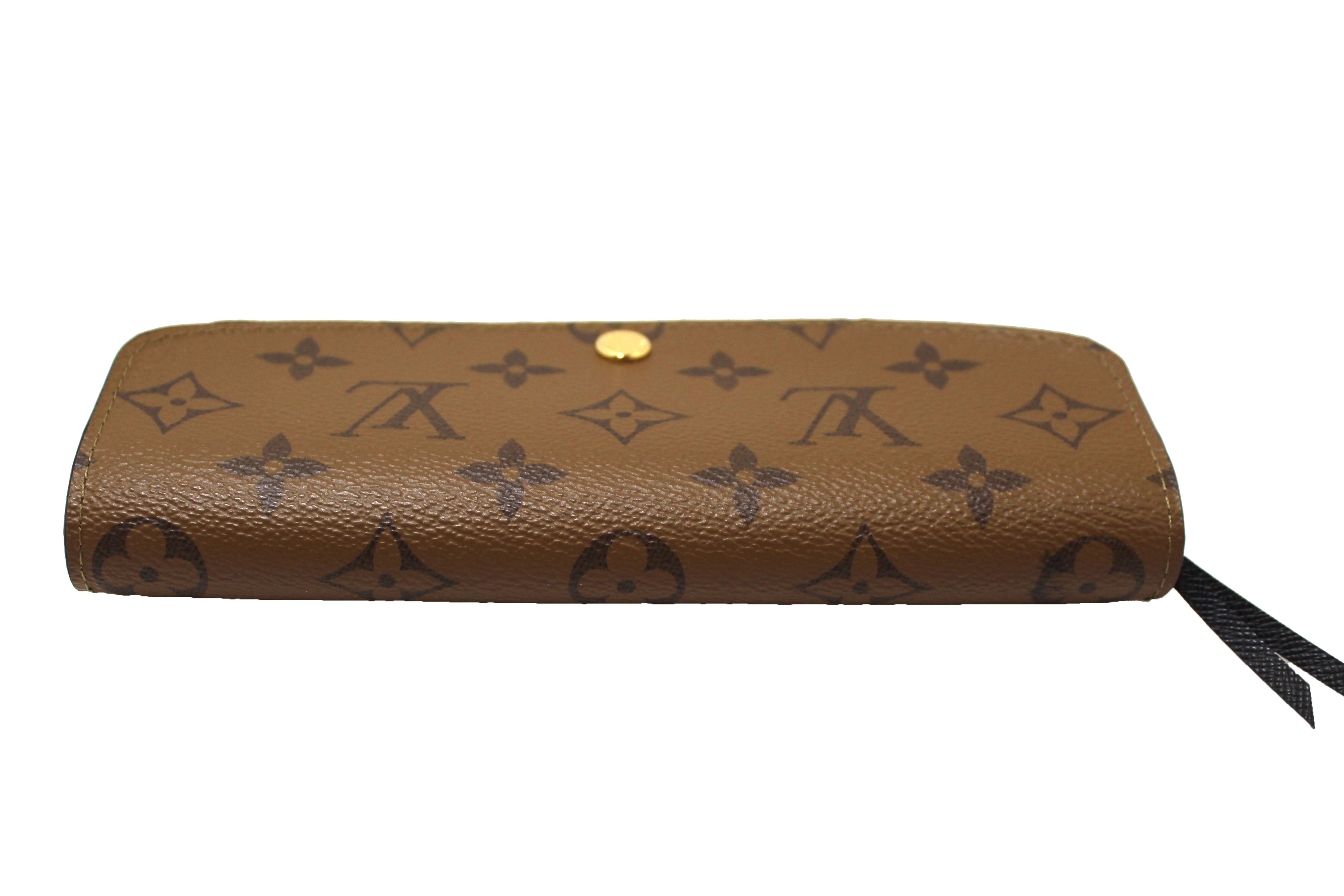 Authentic Louis Vuitton Classic Monogram and Monogram Reverse Canvas Emilie Wallet