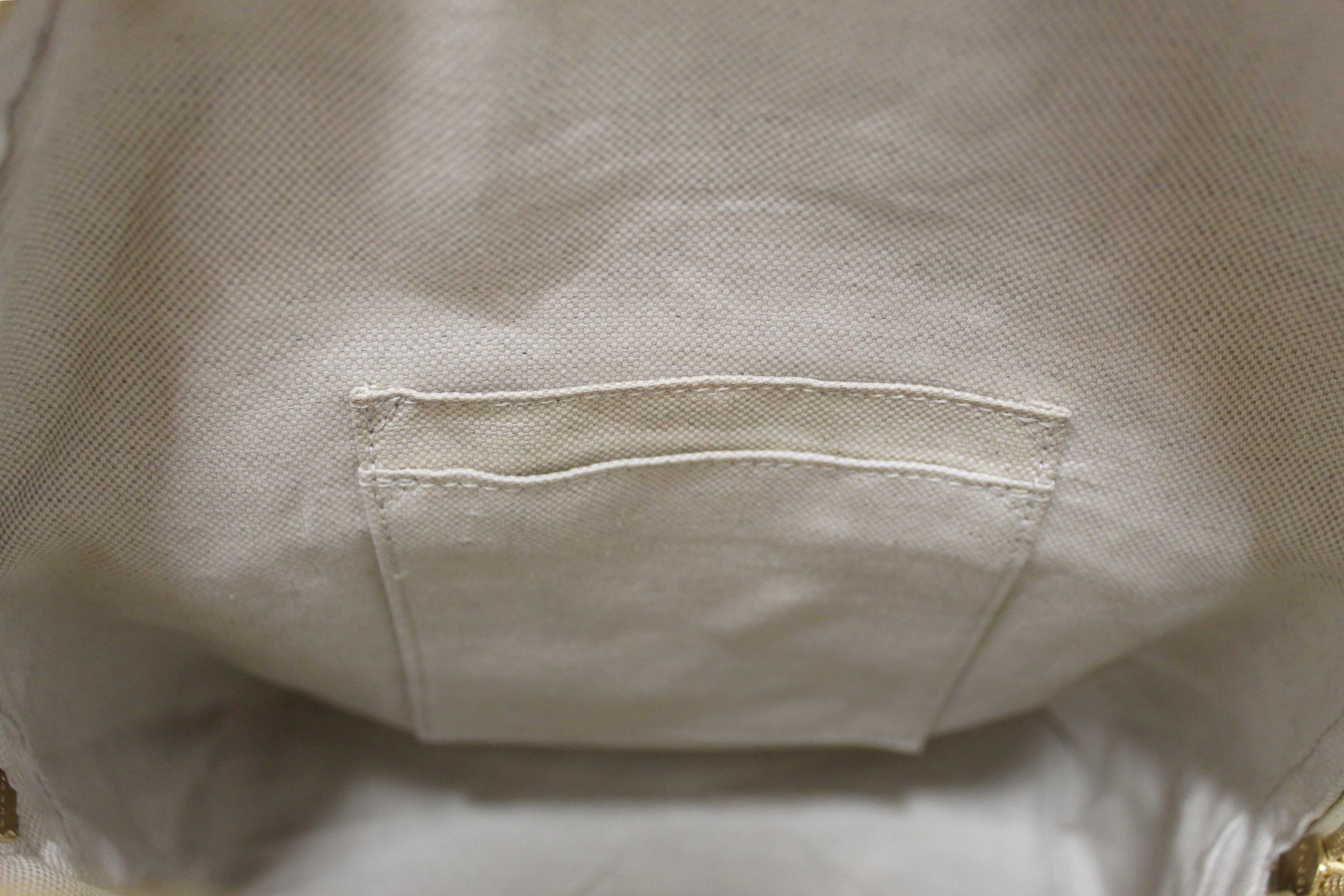 Authentic Gucci White Ophidia GG Supreme Flora Day Backpack