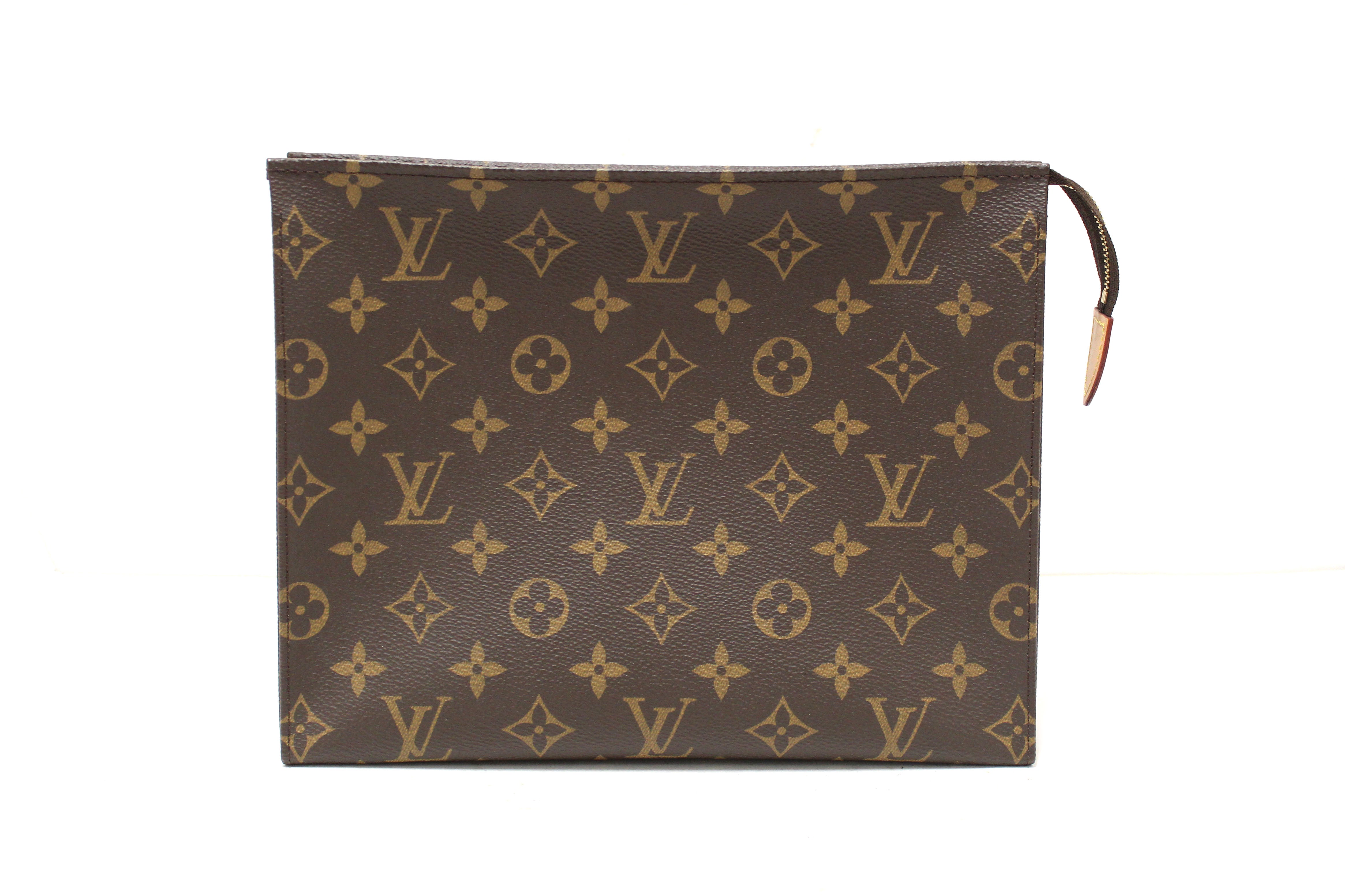 Authentic Louis Vuitton Classic Monogram Toiletry Pouch 26