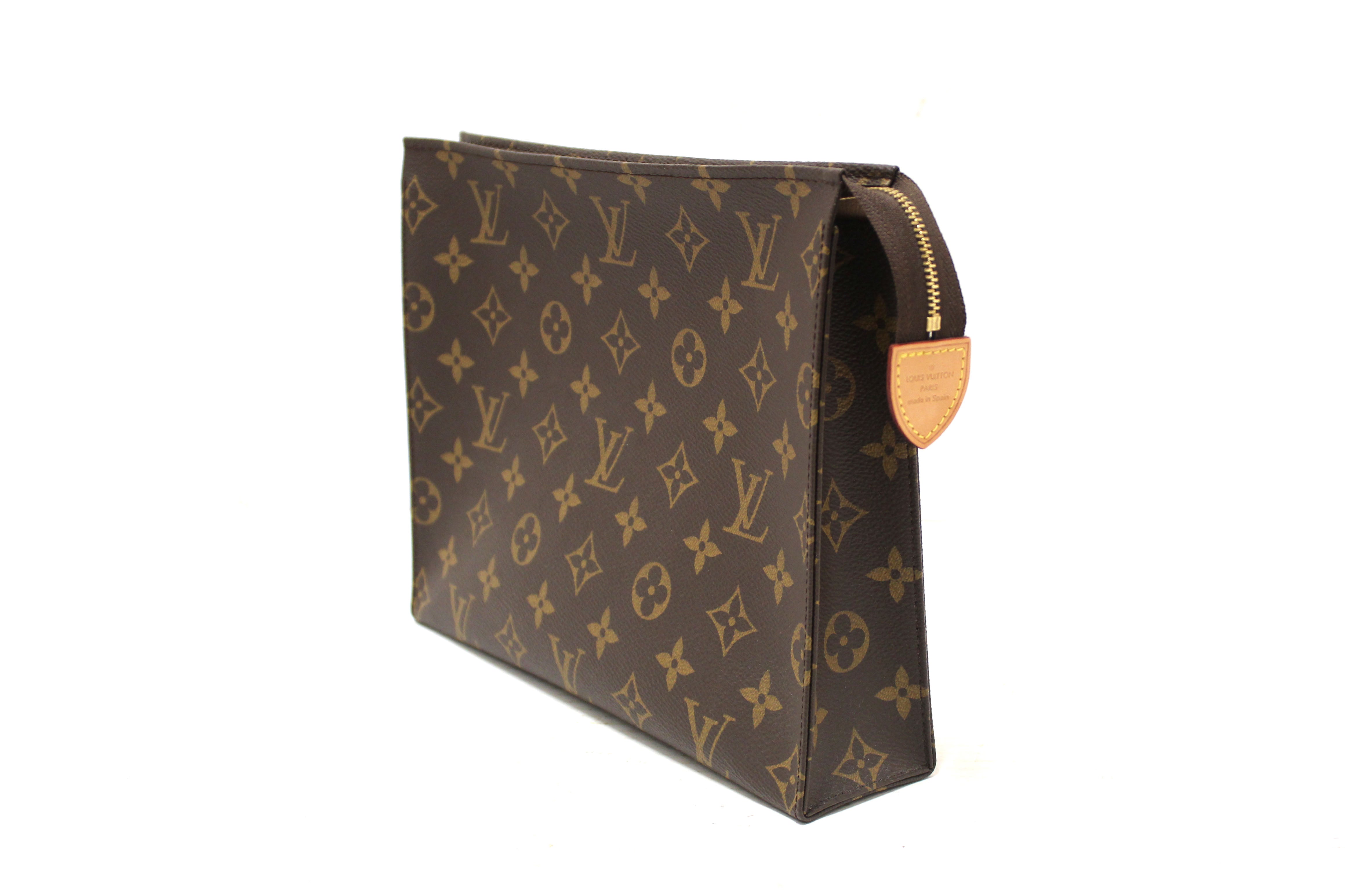 Authentic Louis Vuitton Classic Monogram Toiletry Pouch 26