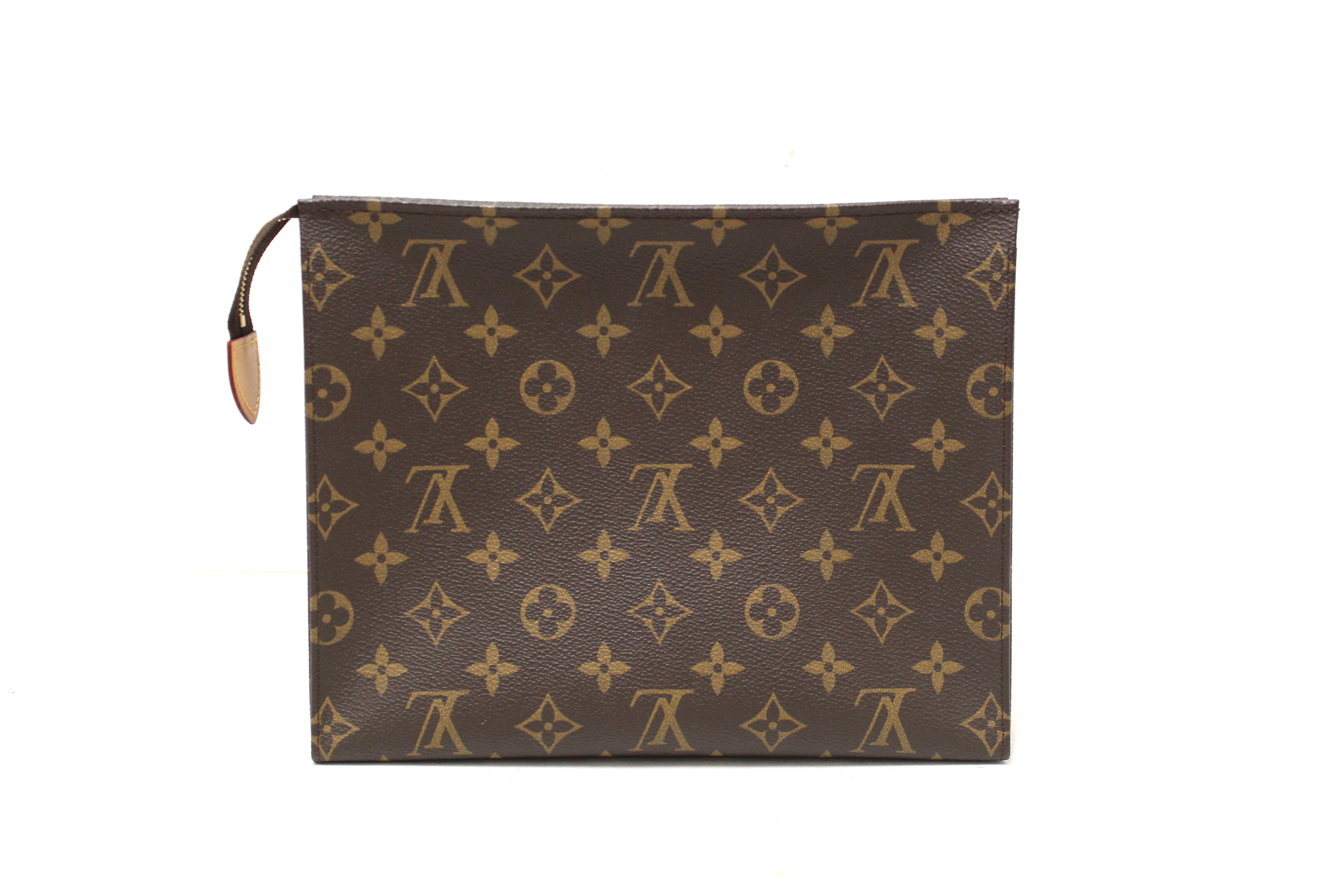 Authentic Louis Vuitton Classic Monogram Toiletry Pouch 26