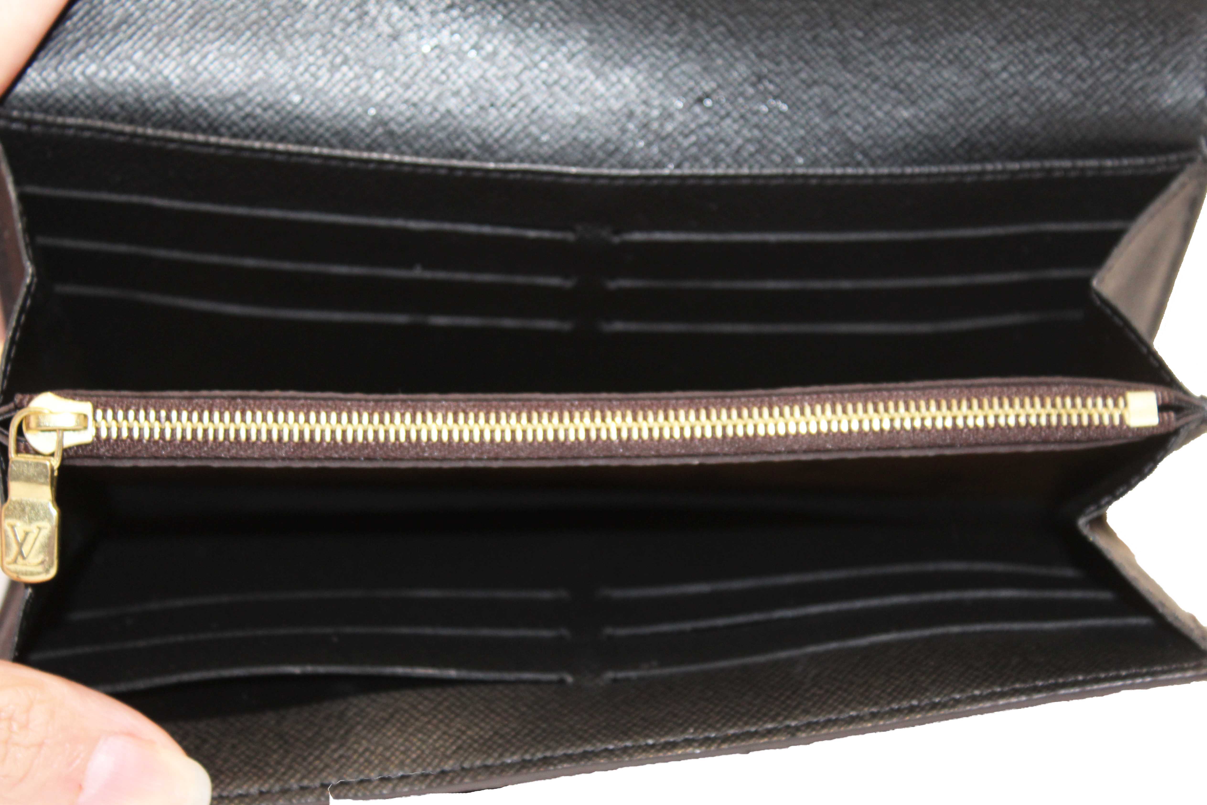 Authentic Louis Vuitton Classic Monogram and Monogram Reverse Giant Canvas Sarah Wallet