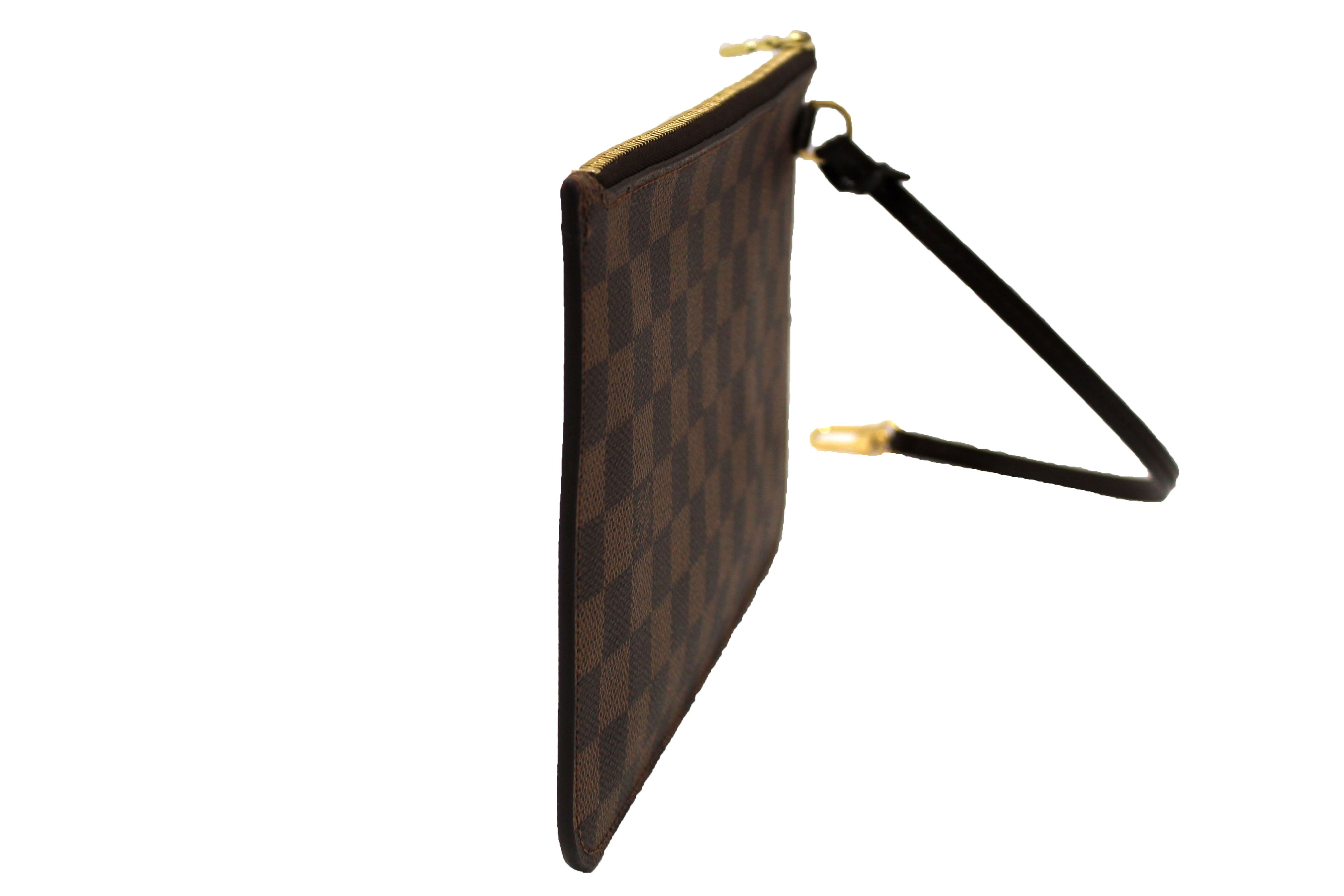 Authentic Louis Vuitton Damier Ebene Neverfull Pouch Pochette