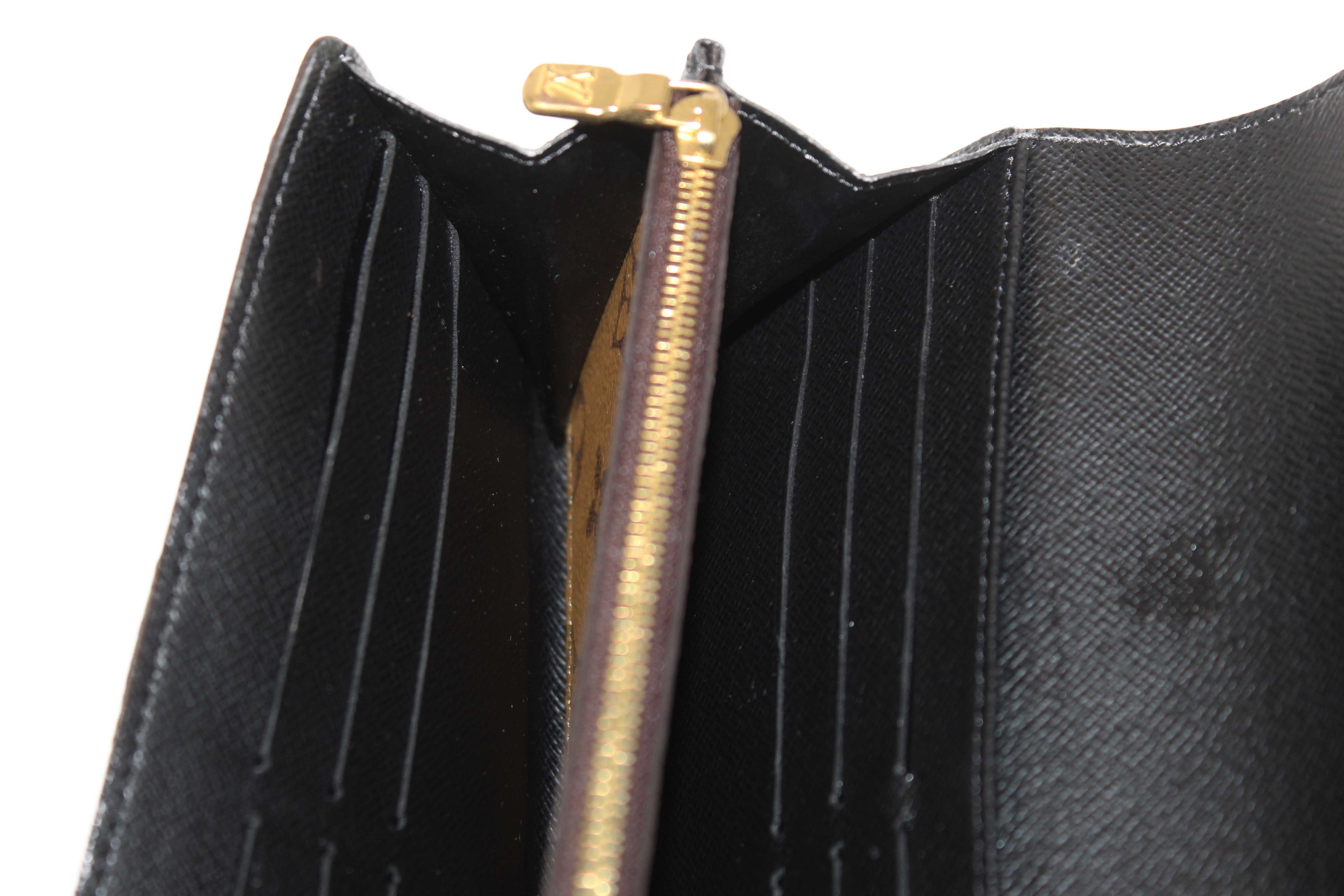 Authentic Louis Vuitton Classic Monogram and Monogram Reverse Giant Canvas Sarah Wallet