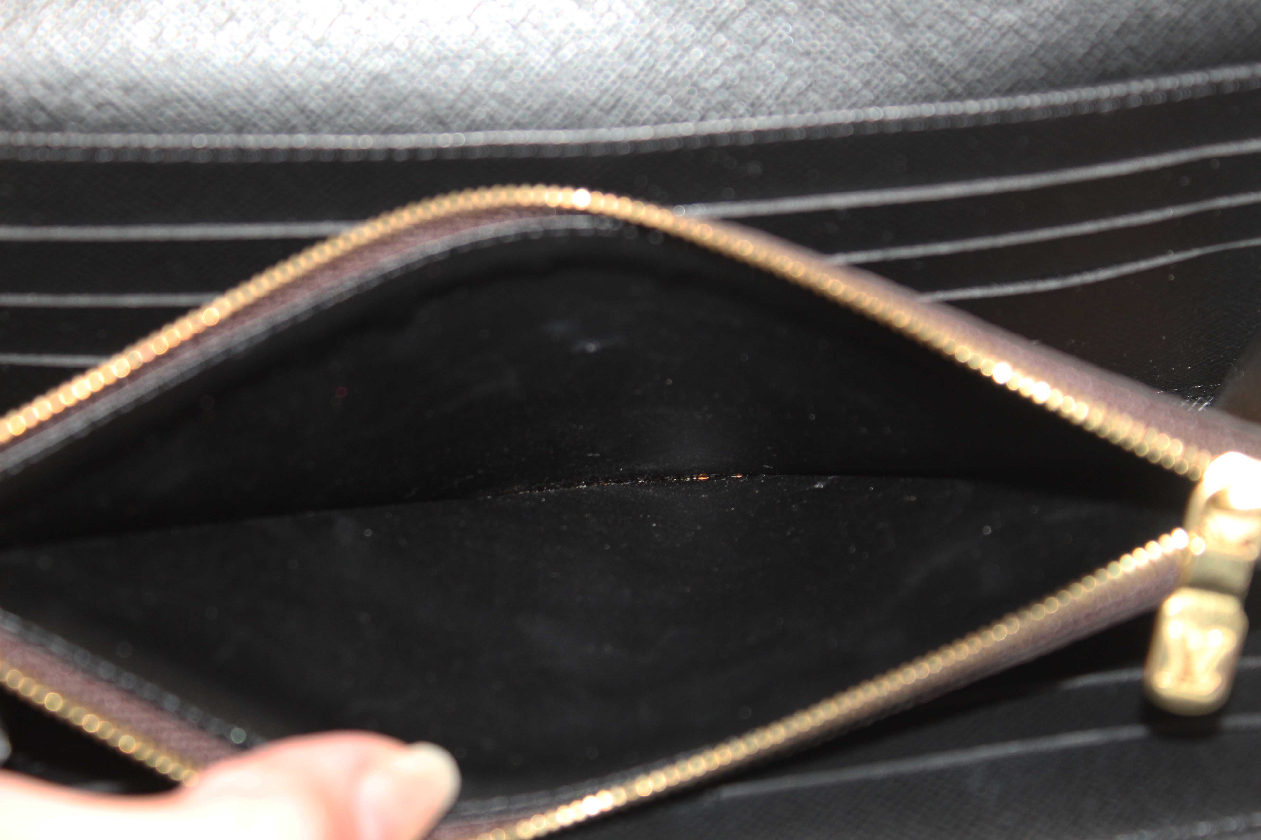 Authentic Louis Vuitton Classic Monogram and Monogram Reverse Giant Canvas Sarah Wallet