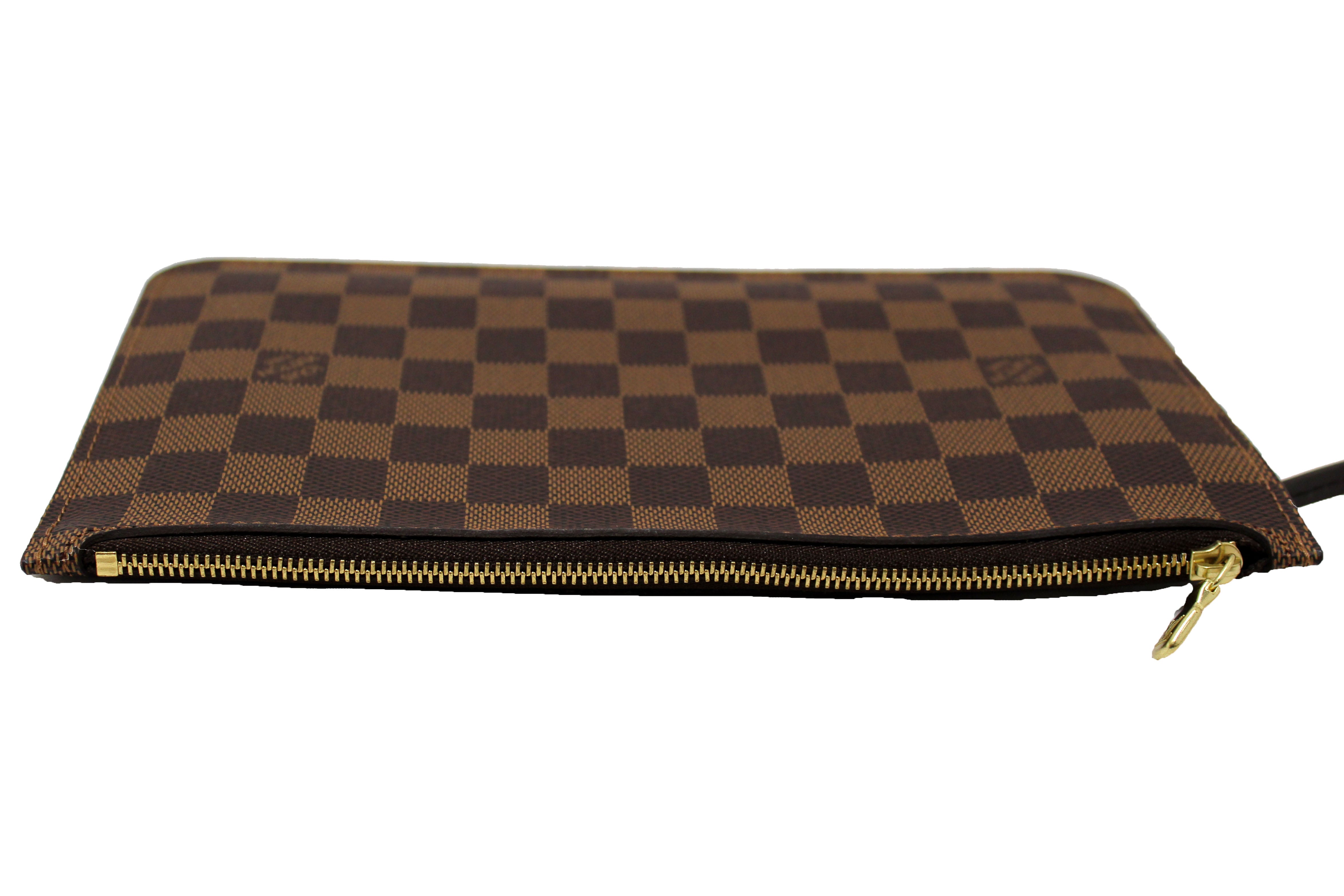 Authentic Louis Vuitton Damier Ebene Neverfull Pouch Pochette