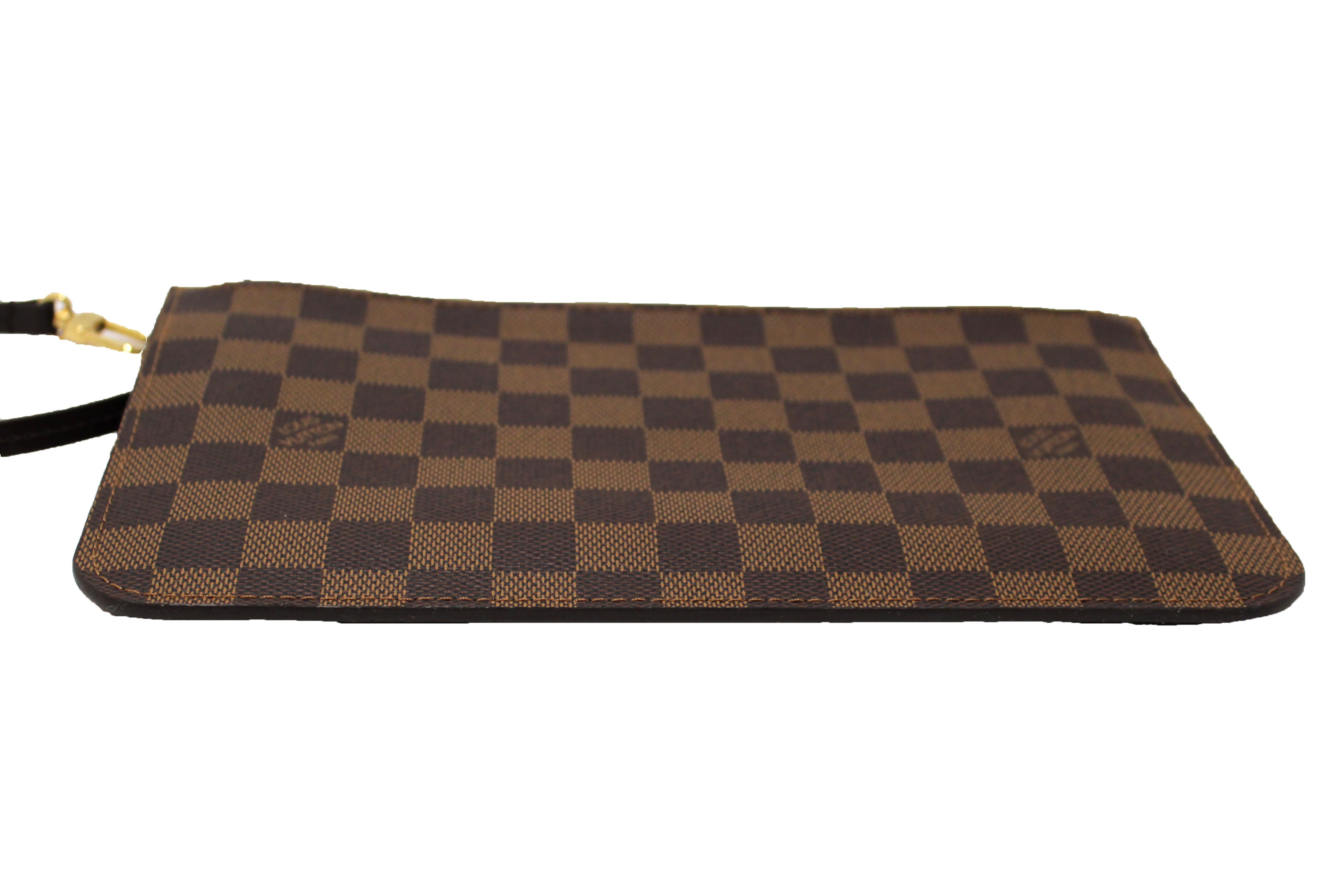 Authentic Louis Vuitton Damier Ebene Neverfull Pouch Pochette