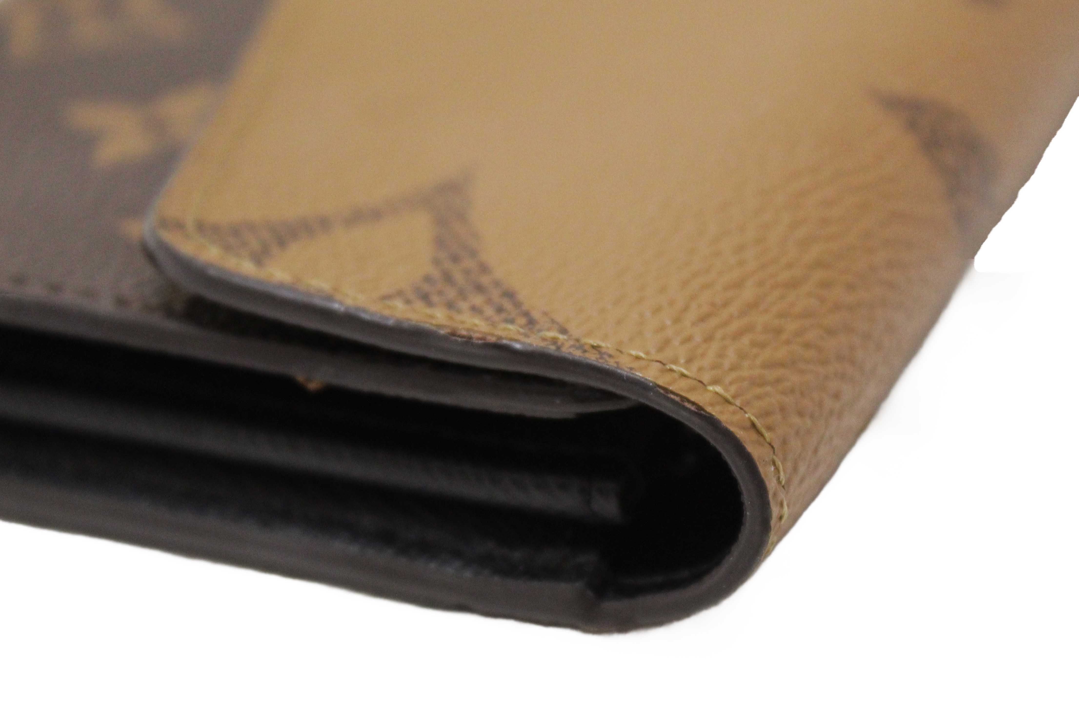 Authentic Louis Vuitton Classic Monogram and Monogram Reverse Giant Canvas Sarah Wallet