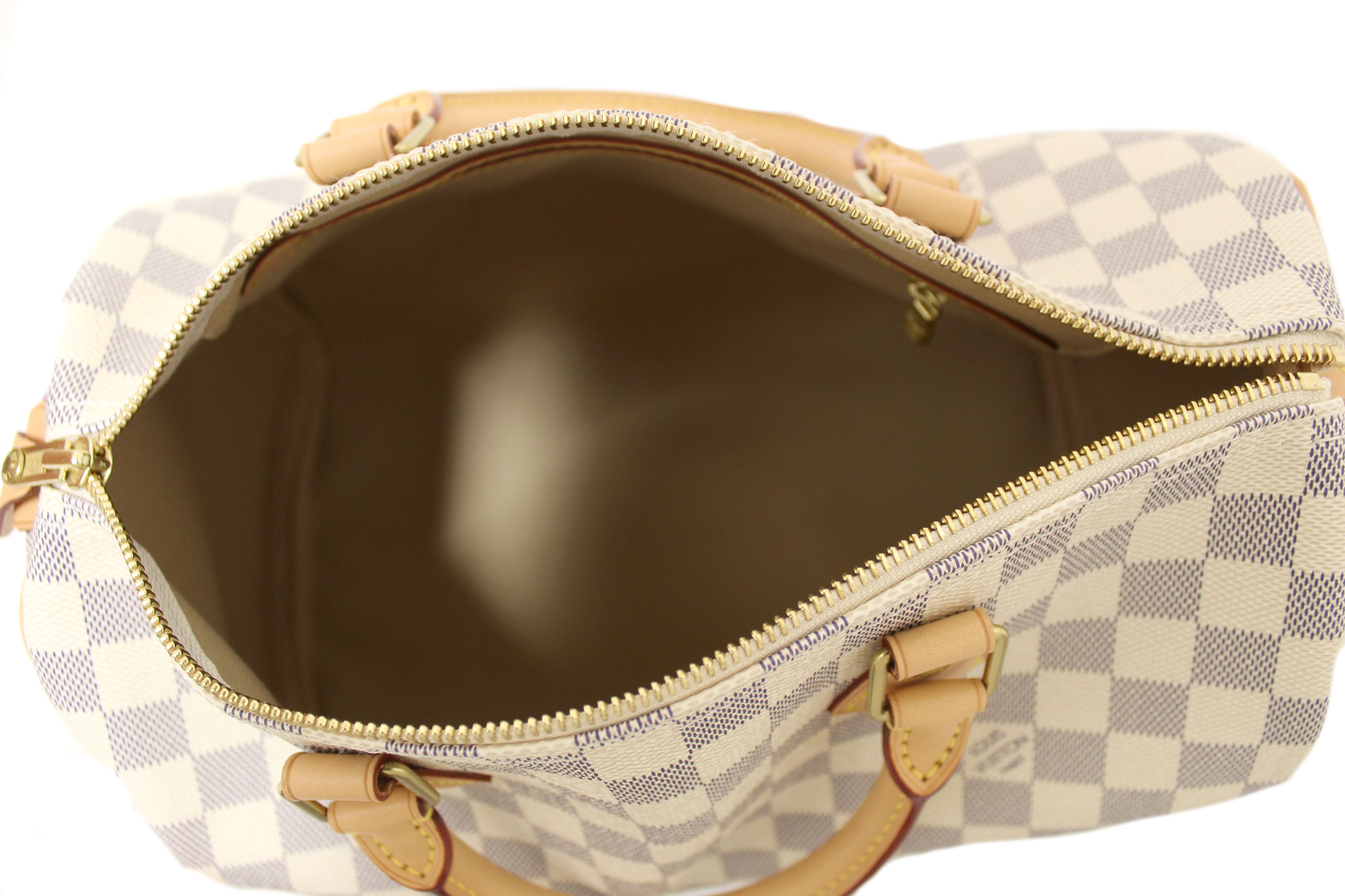 Authentic Louis Vuitton Damier Azur Canvas Speedy 30 Handbag