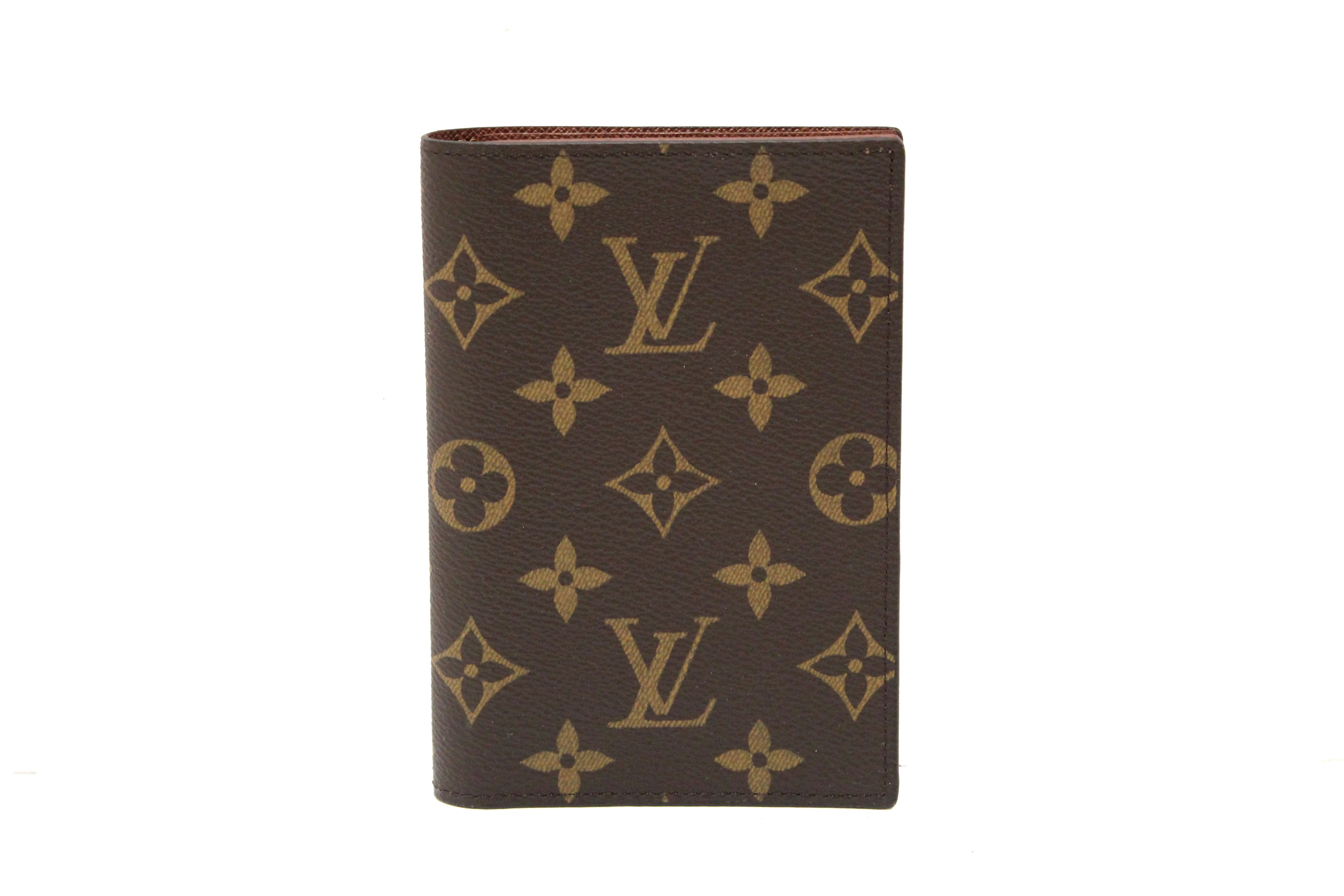 Authentic Louis Vuitton Classic Monogram Canvas Passport Cover Holder