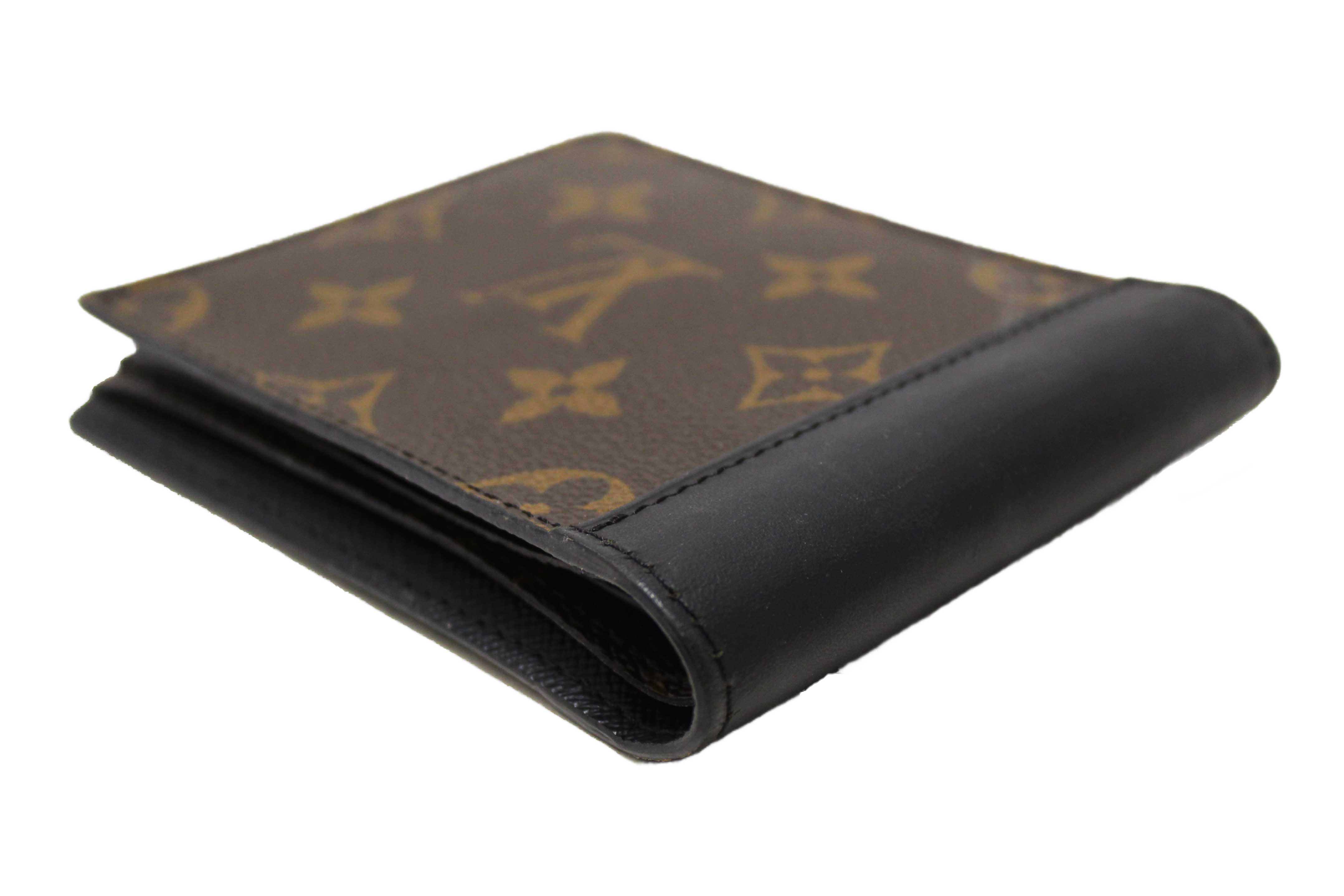 Authentic Louis Vuitton Monogram Macassar Canvas Men's Multiple Wallet