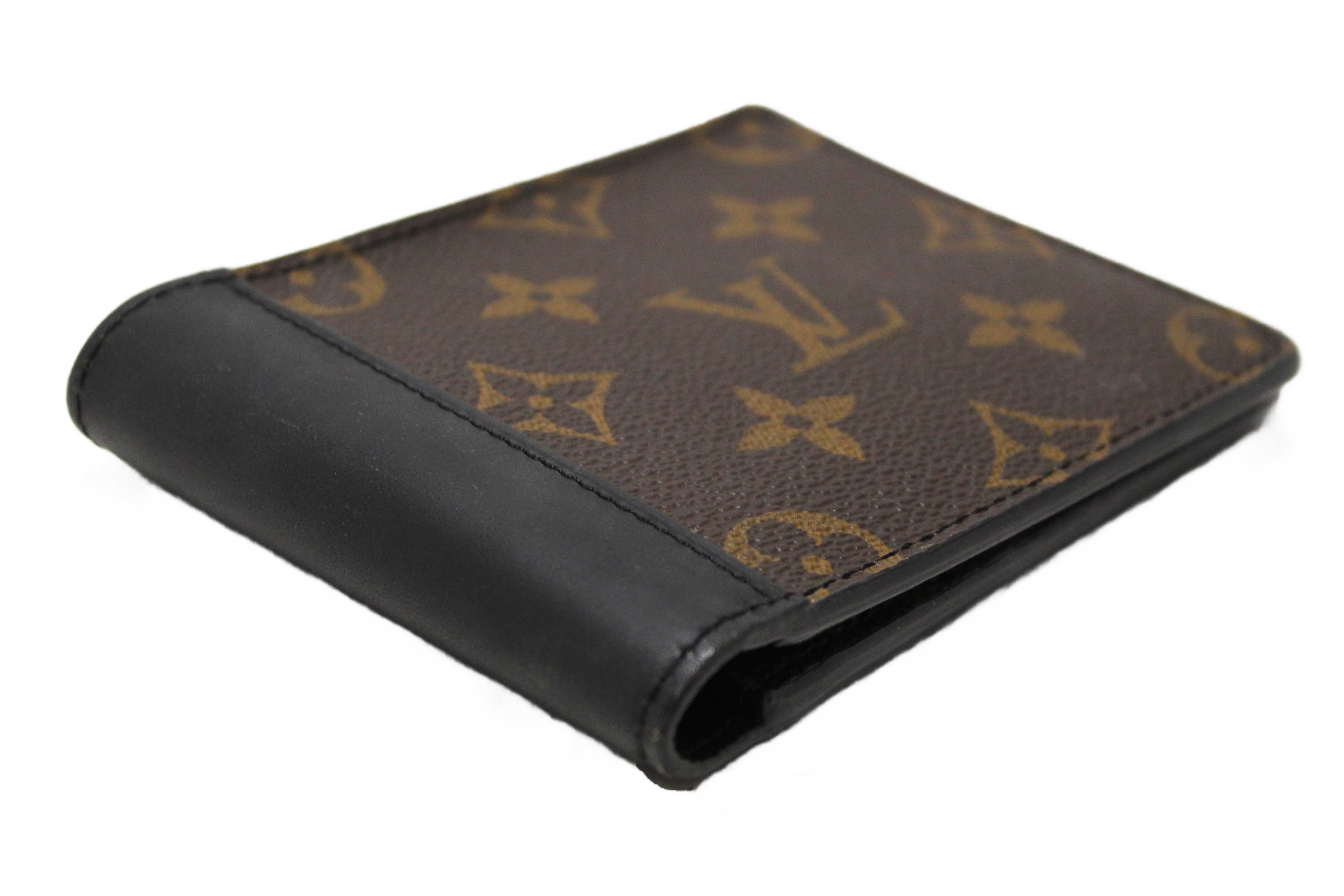 Authentic Louis Vuitton Monogram Macassar Canvas Men's Multiple Wallet