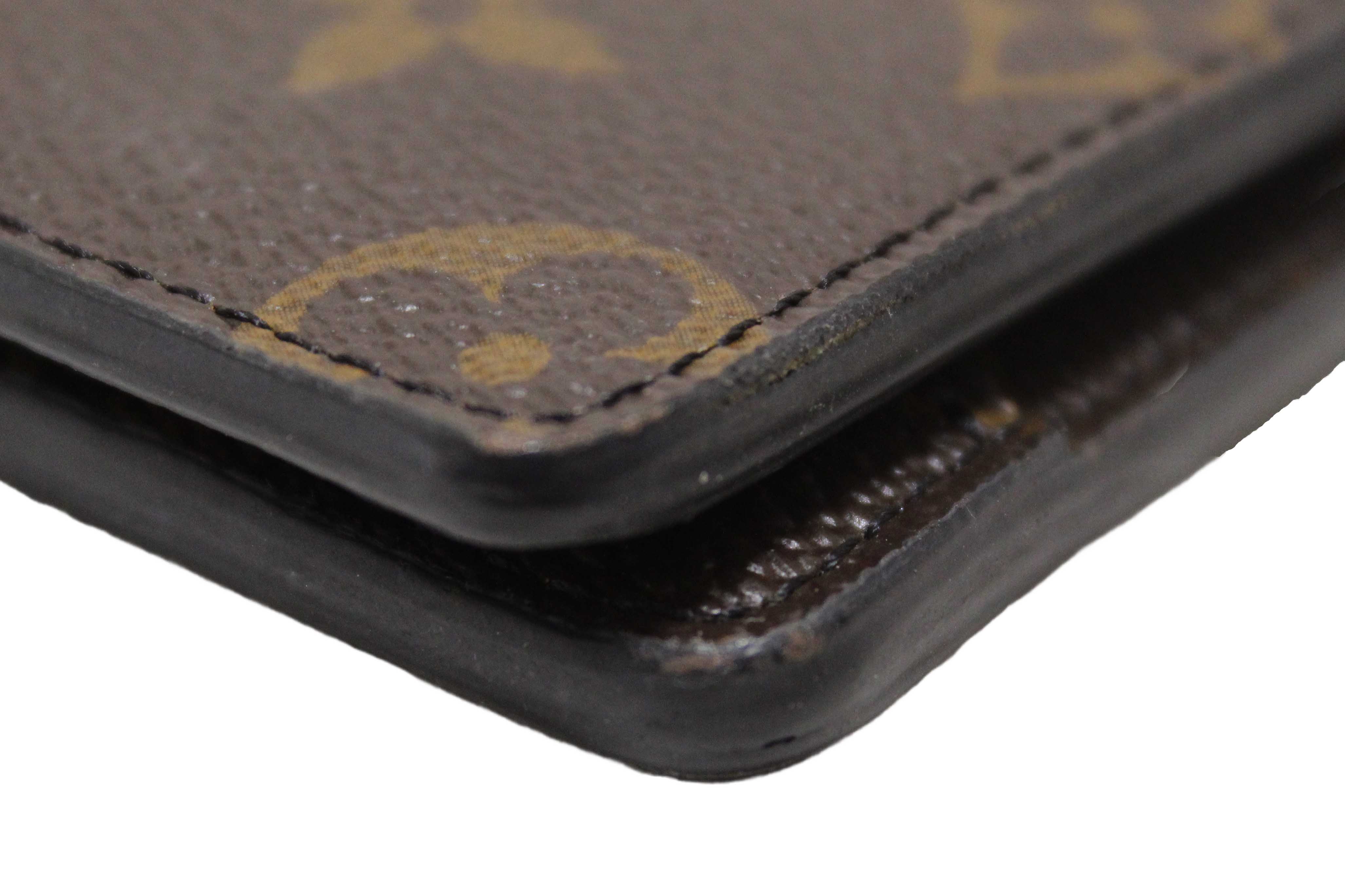 Authentic Louis Vuitton Monogram Macassar Canvas Men's Multiple Wallet