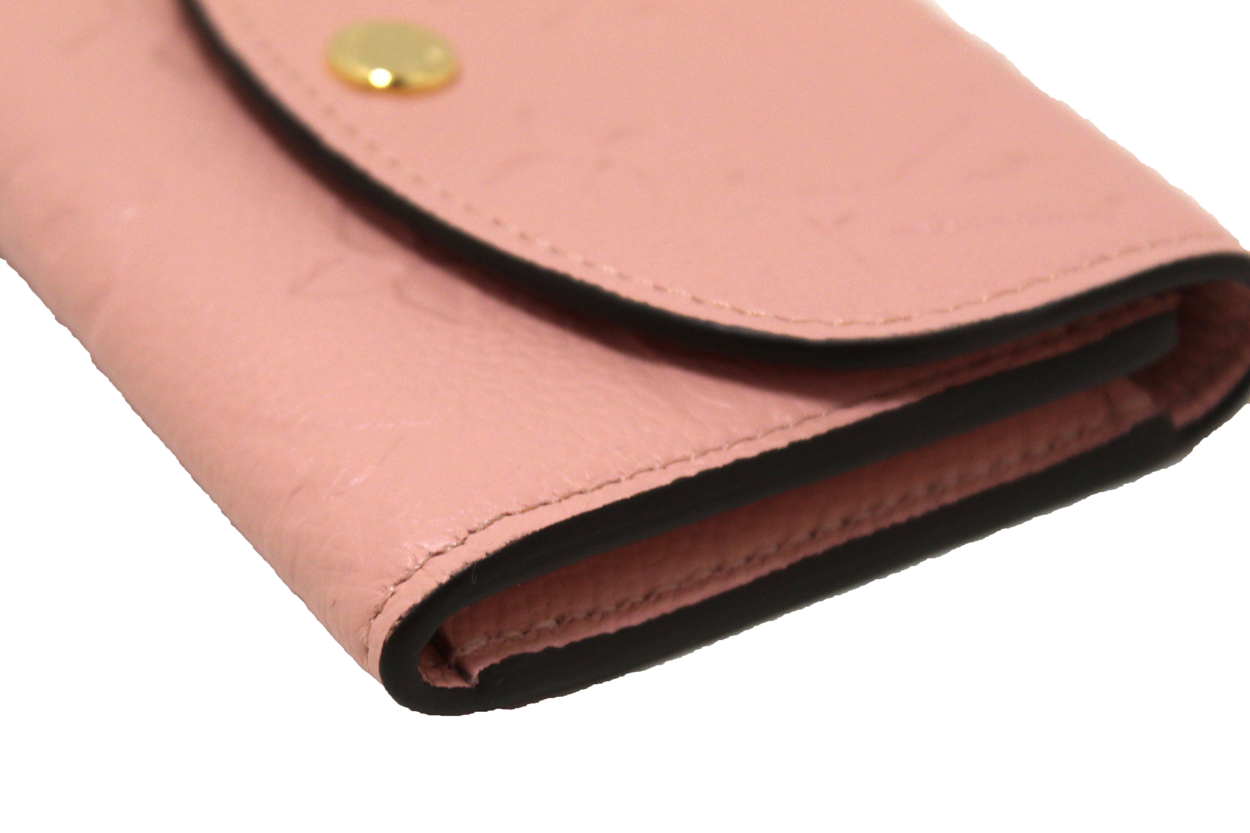 Rosalie Coin Purse - Luxury Monogram Empreinte Leather Beige