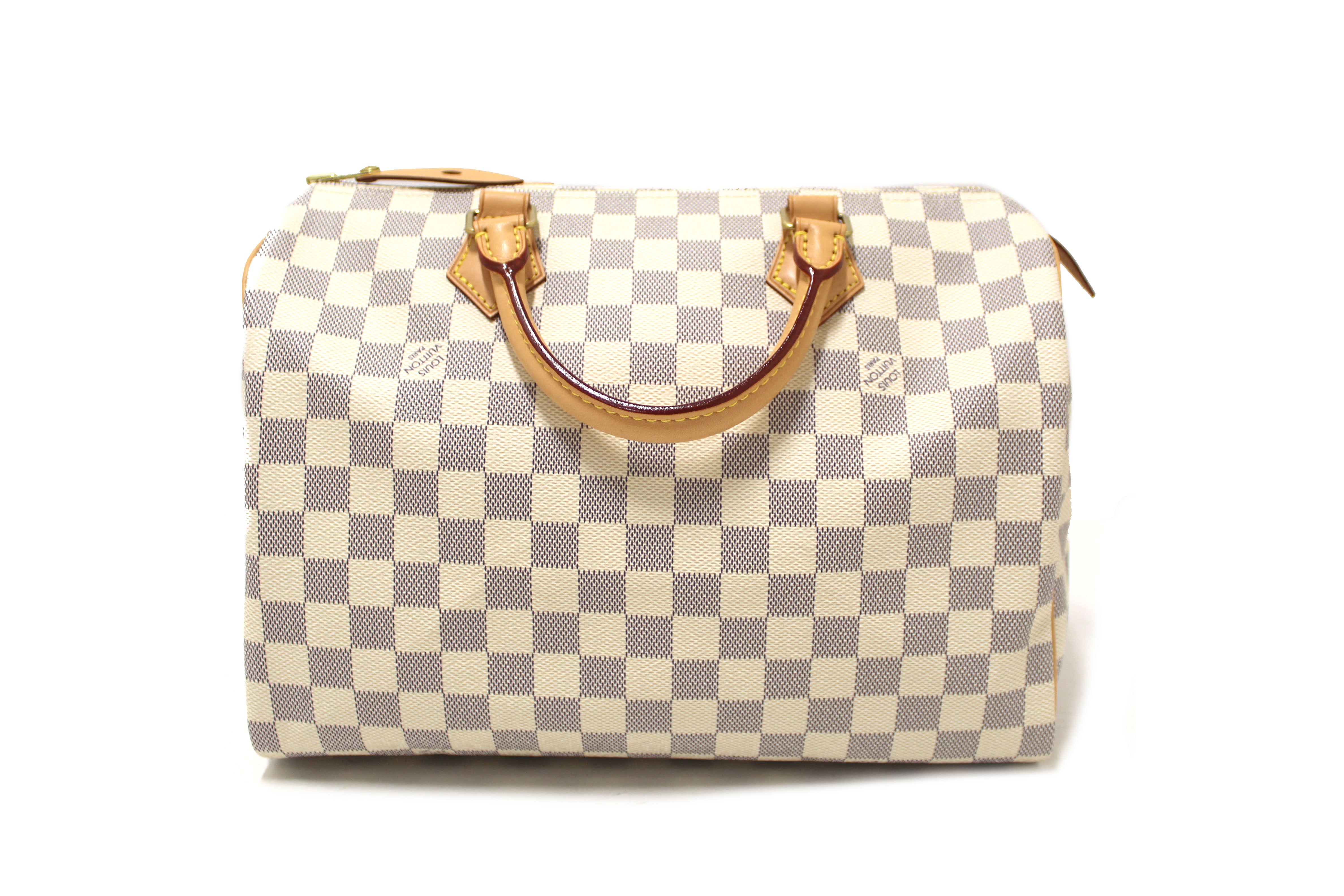 Authentic Louis Vuitton Damier Azur Canvas Speedy 30 Handbag