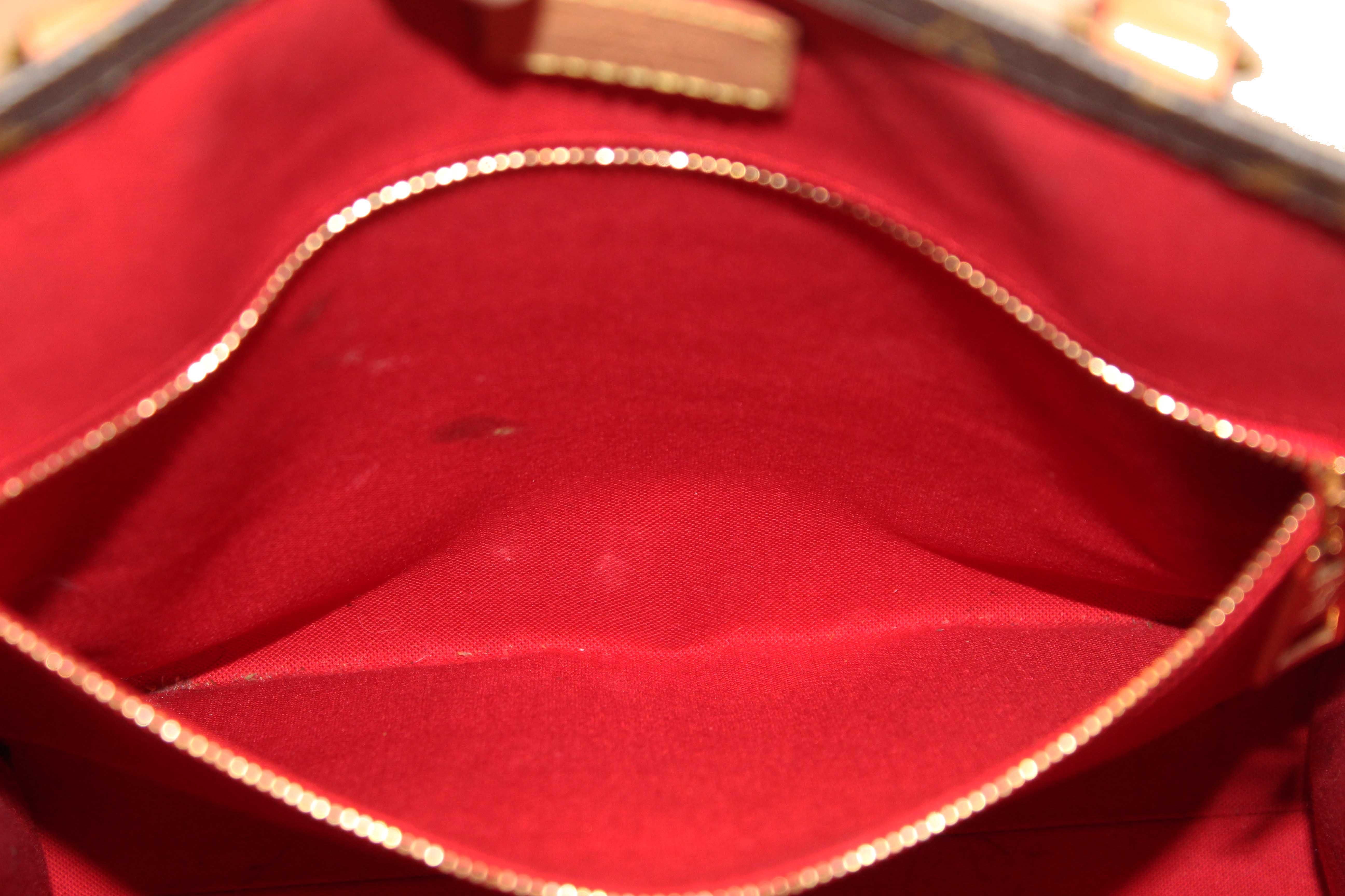 Authentic Louis Vuitton Classic Monogram Sac Plat PM Shoulder Tote