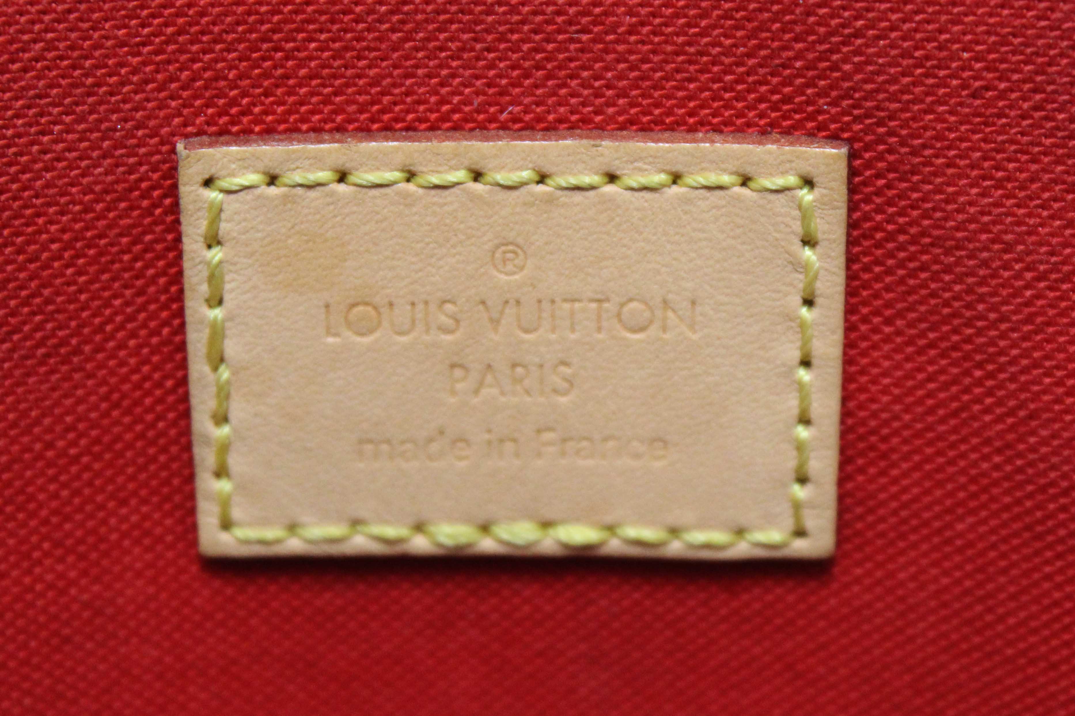 Authentic Louis Vuitton Classic Monogram Sac Plat PM Shoulder Tote