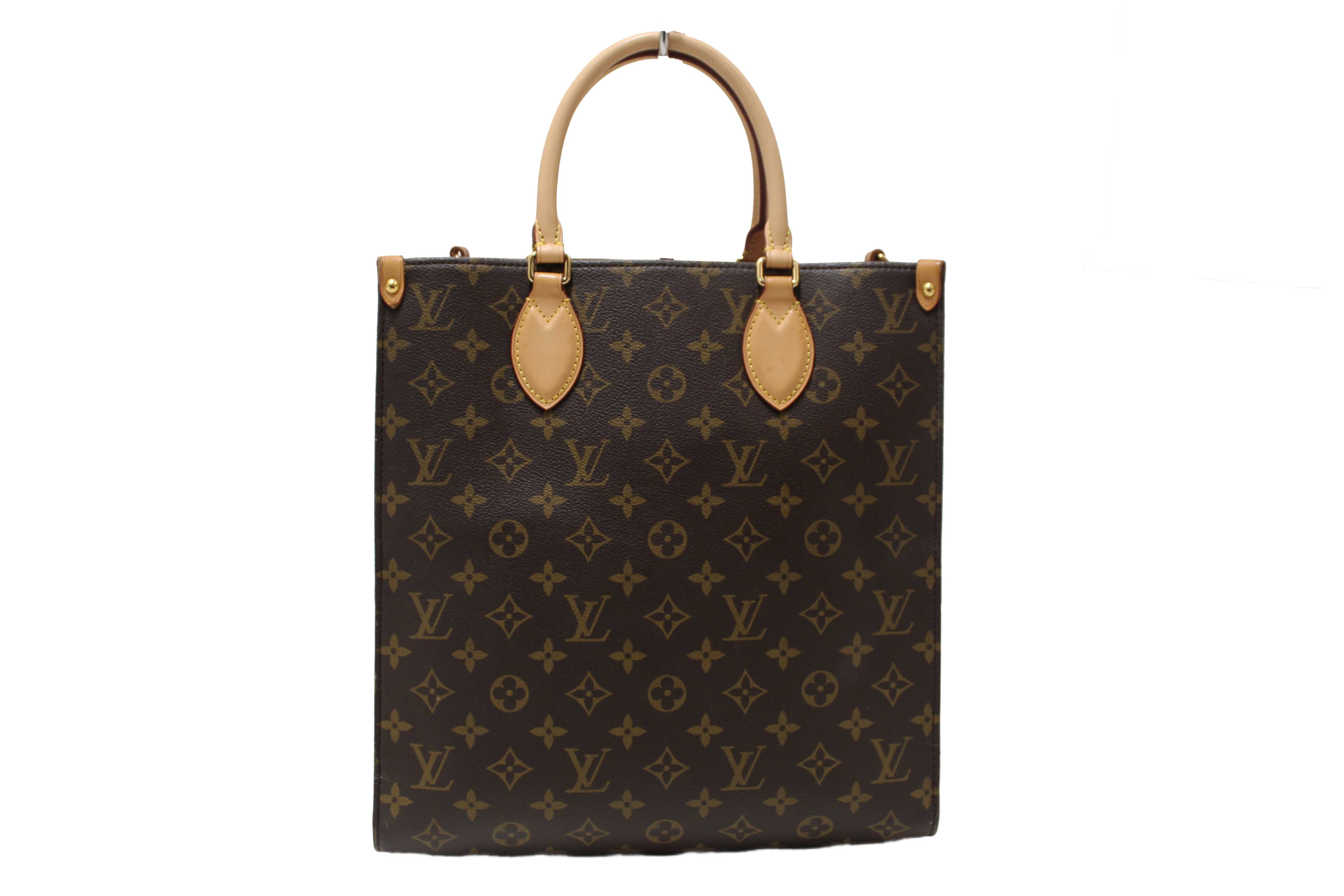 Authentic Louis Vuitton Classic Monogram Sac Plat PM Shoulder Tote