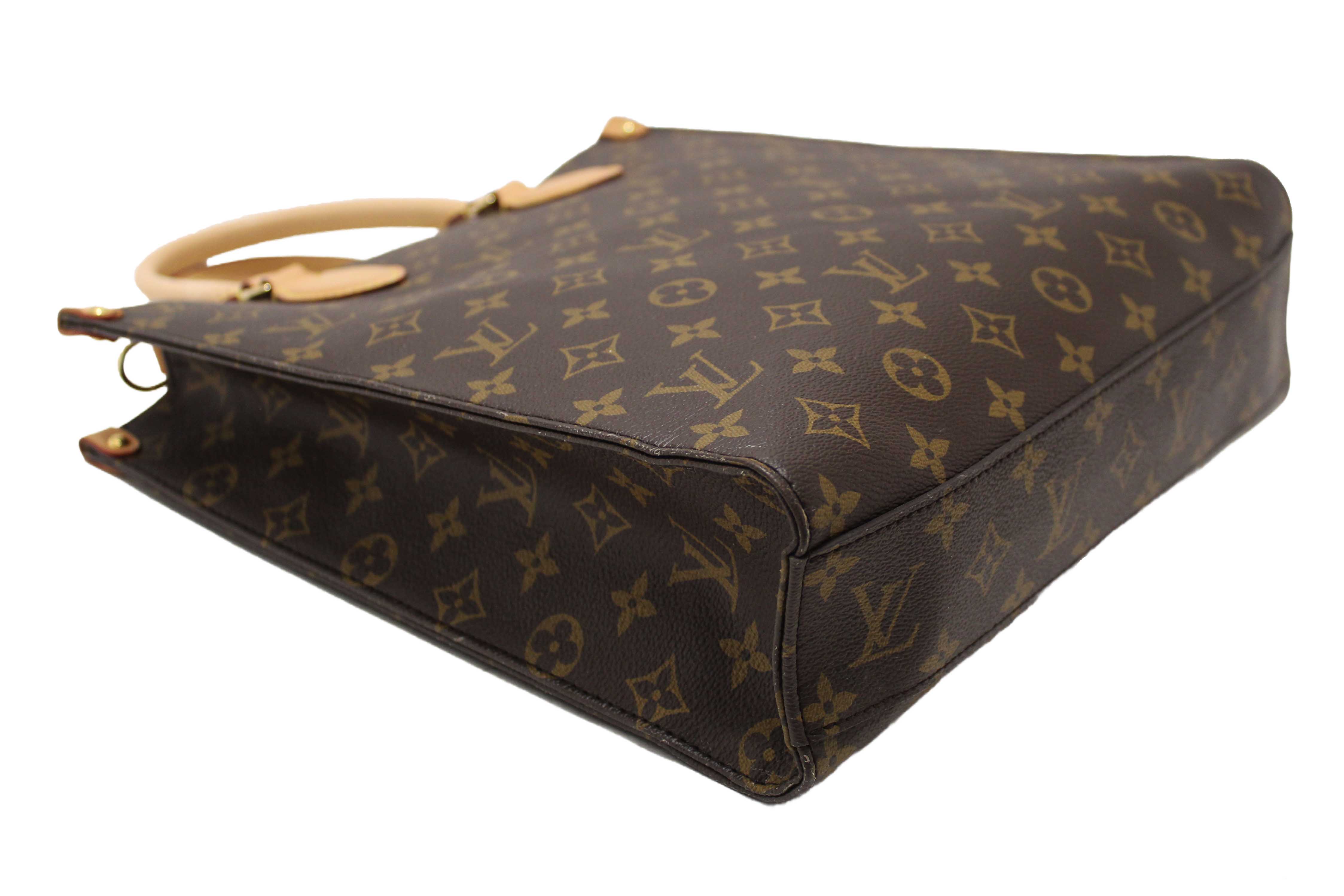 Authentic Louis Vuitton Classic Monogram Sac Plat PM Shoulder Tote
