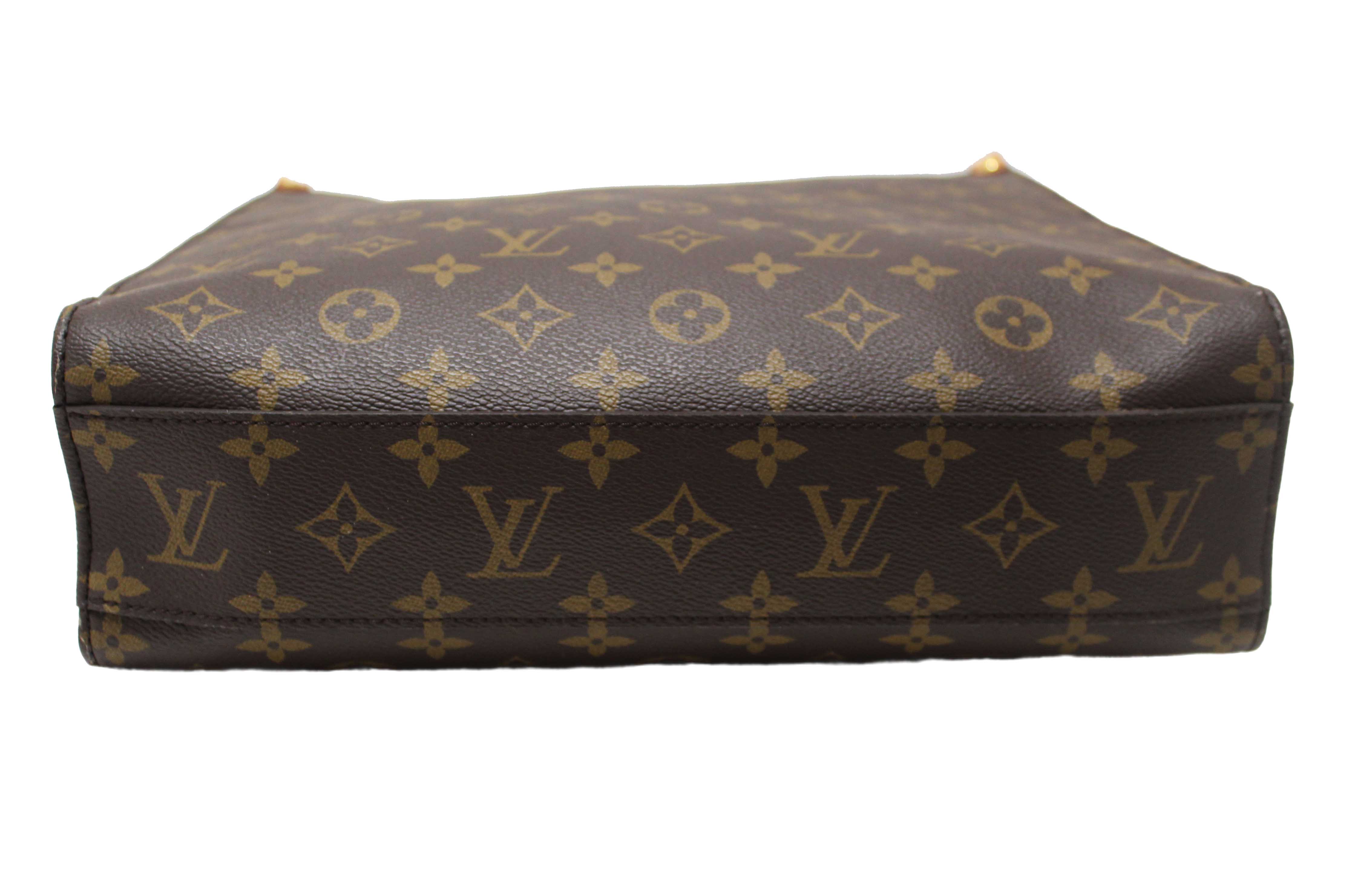 Authentic Louis Vuitton Classic Monogram Sac Plat PM Shoulder Tote