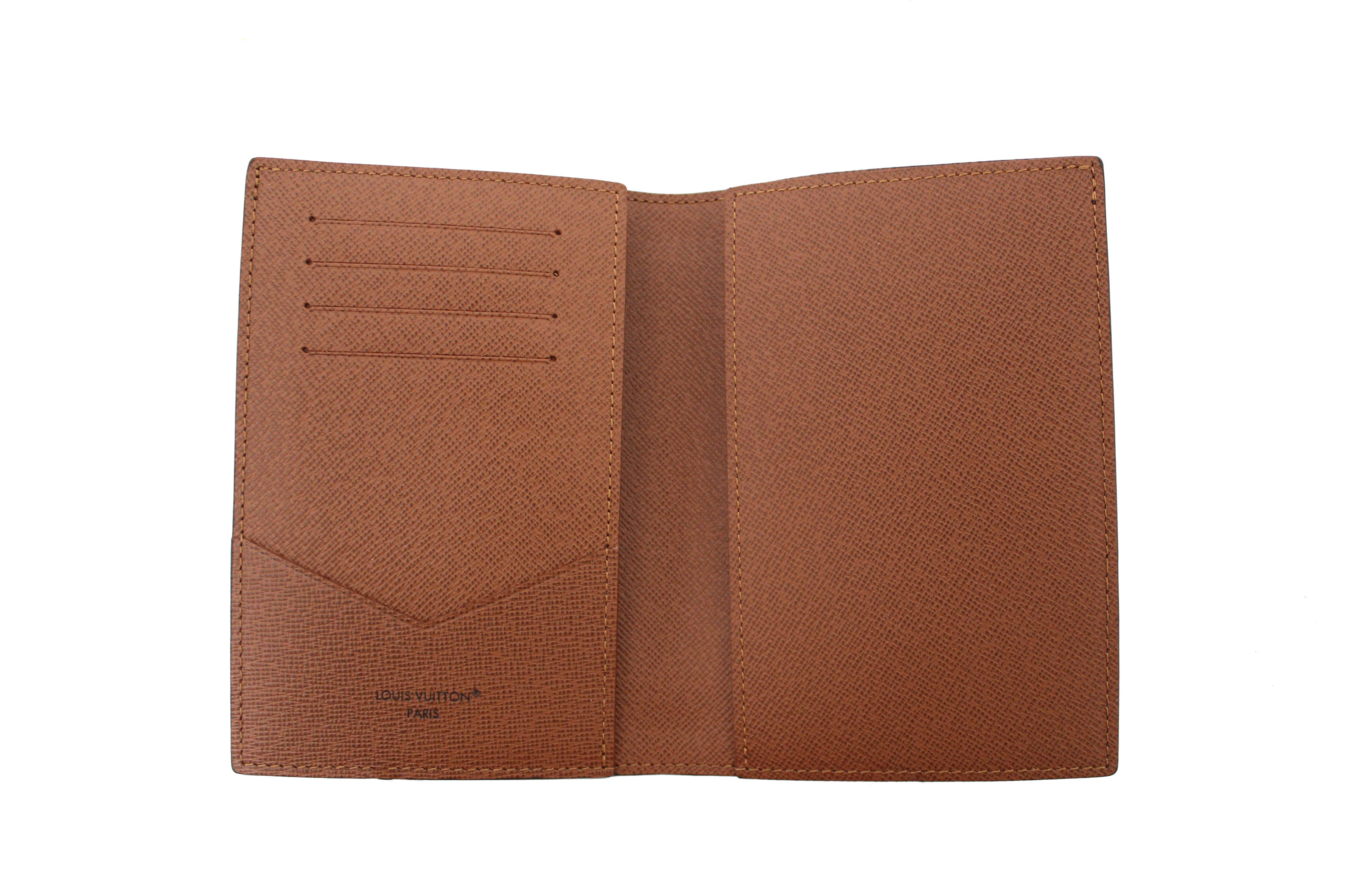 Authentic Louis Vuitton Classic Monogram Canvas Passport Cover Holder