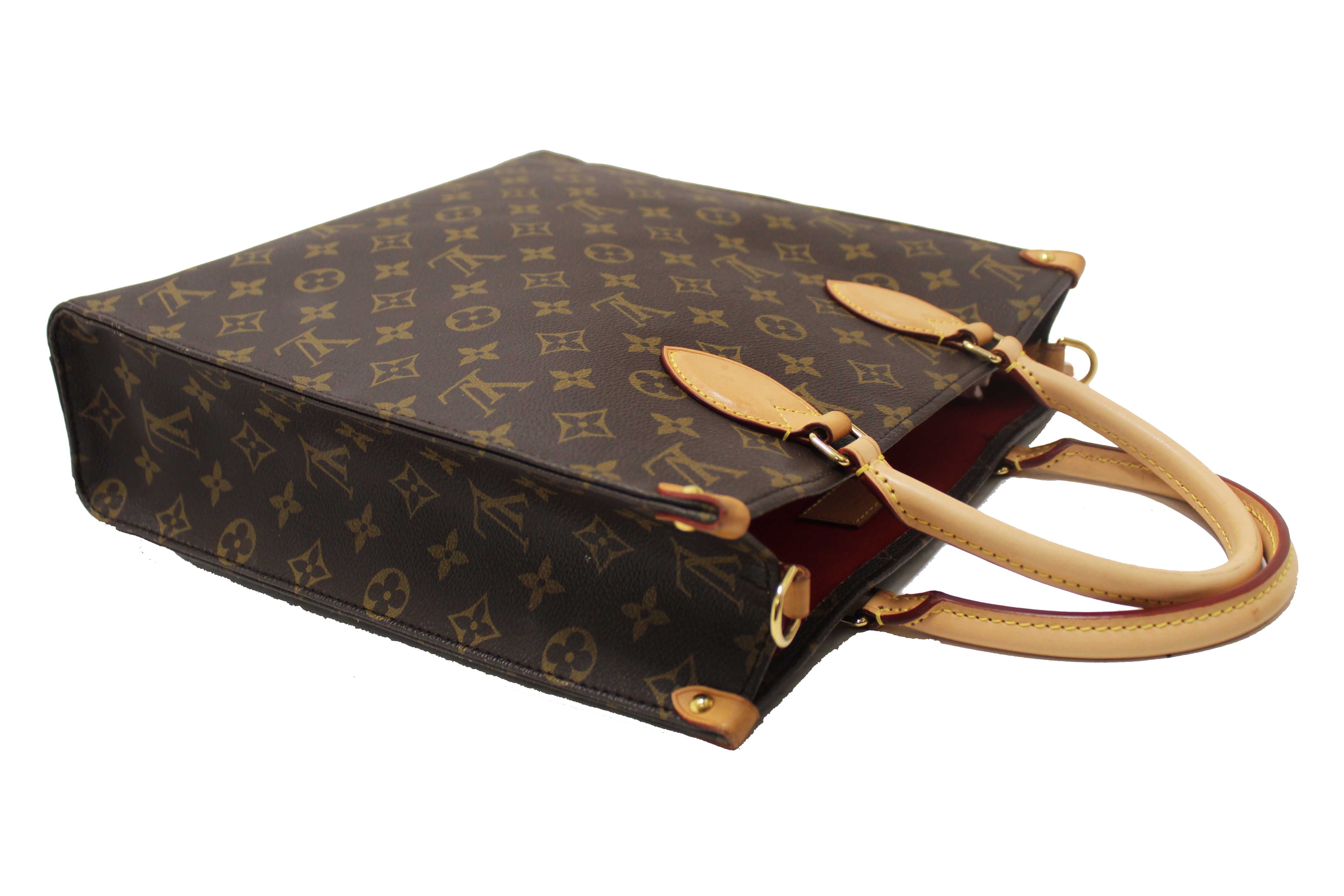 Authentic Louis Vuitton Classic Monogram Sac Plat PM Shoulder Tote