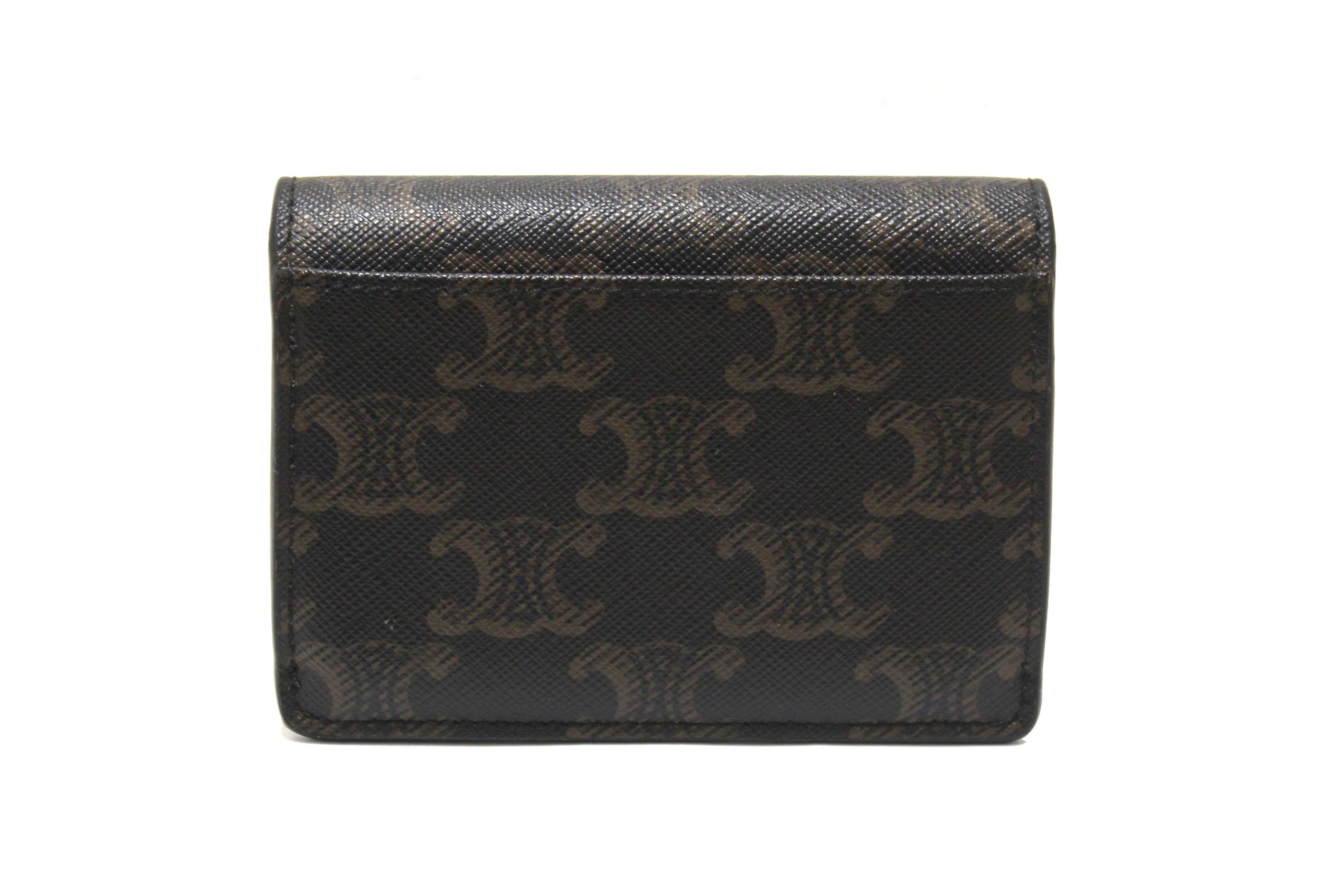 Authentic Celine Triomphe Flap Card Holder