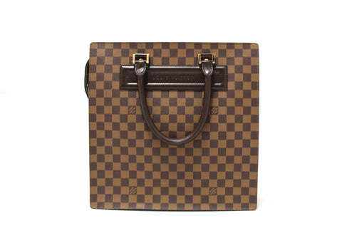 Authentic Louis Vuitton Damier Ebene Venice Sac Plat GM Bag