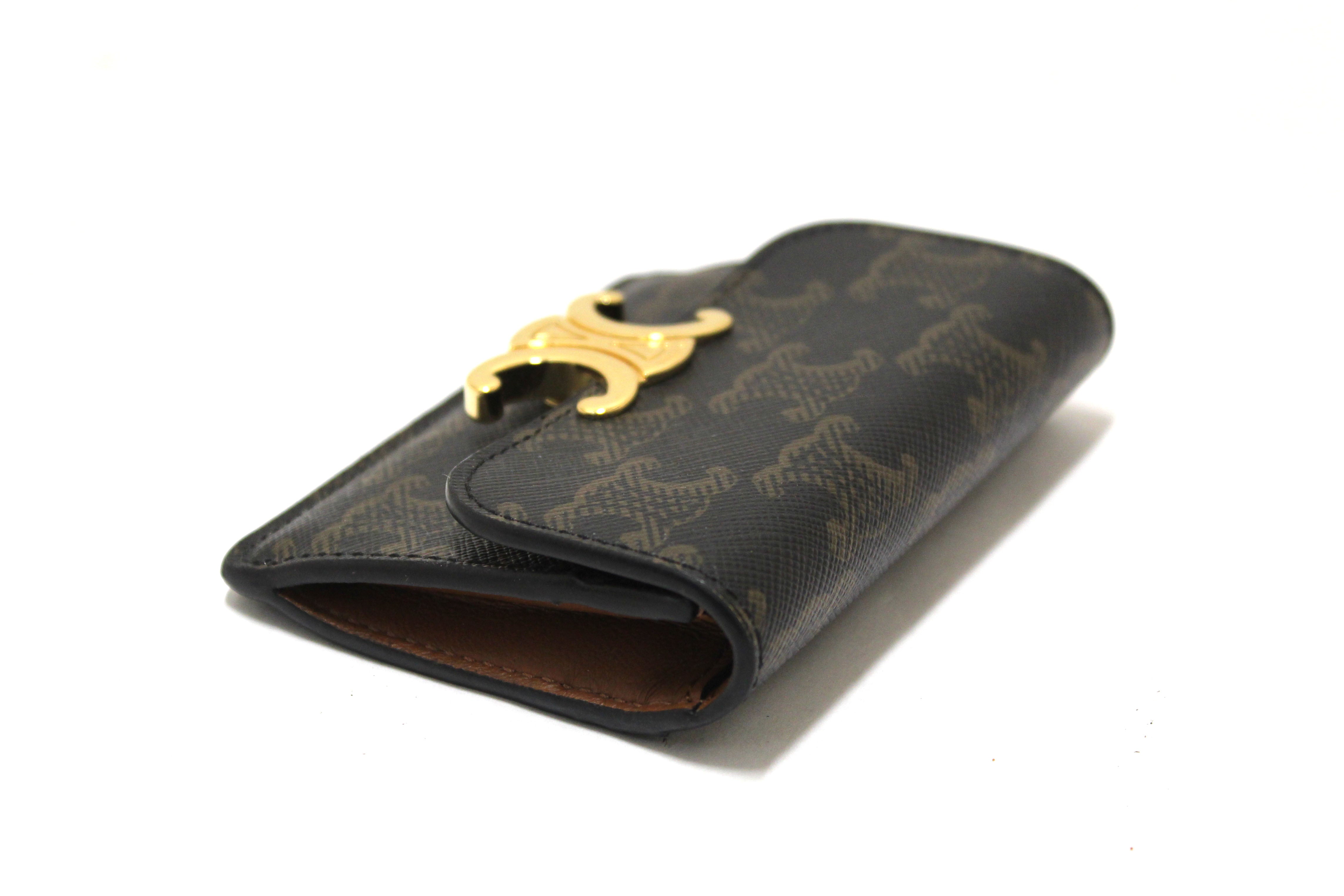 Authentic Celine Triomphe Flap Card Holder