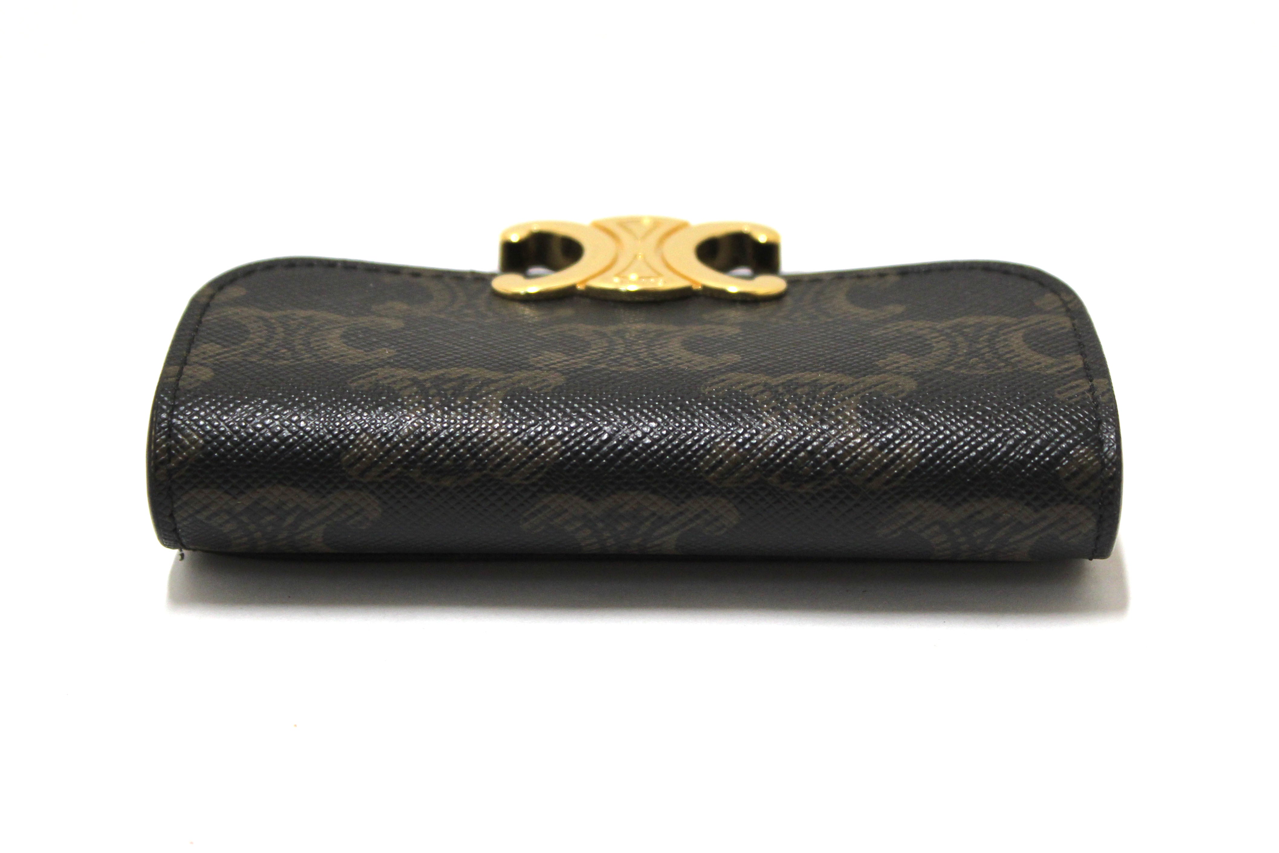 Authentic Celine Triomphe Flap Card Holder
