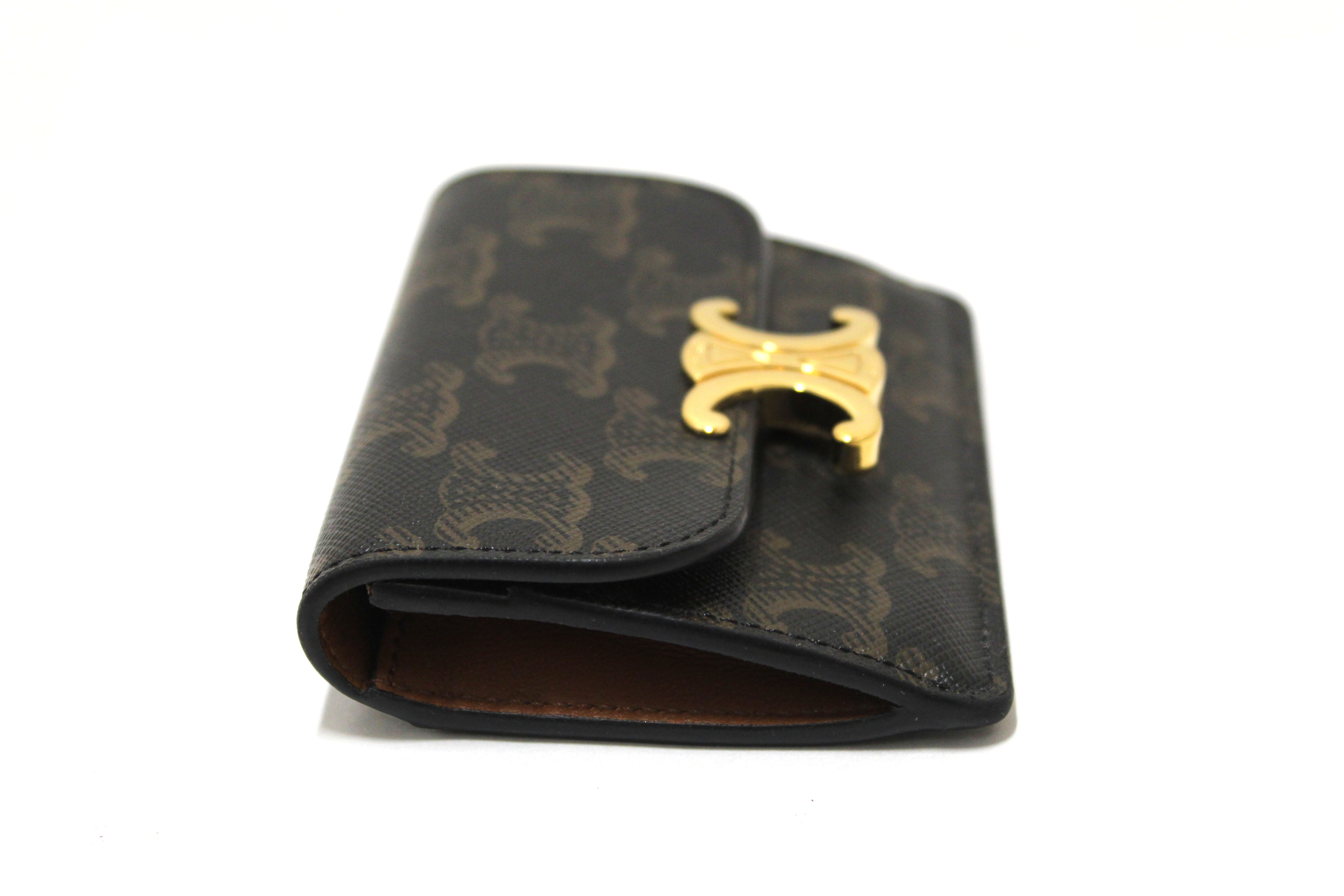 Authentic Celine Triomphe Flap Card Holder