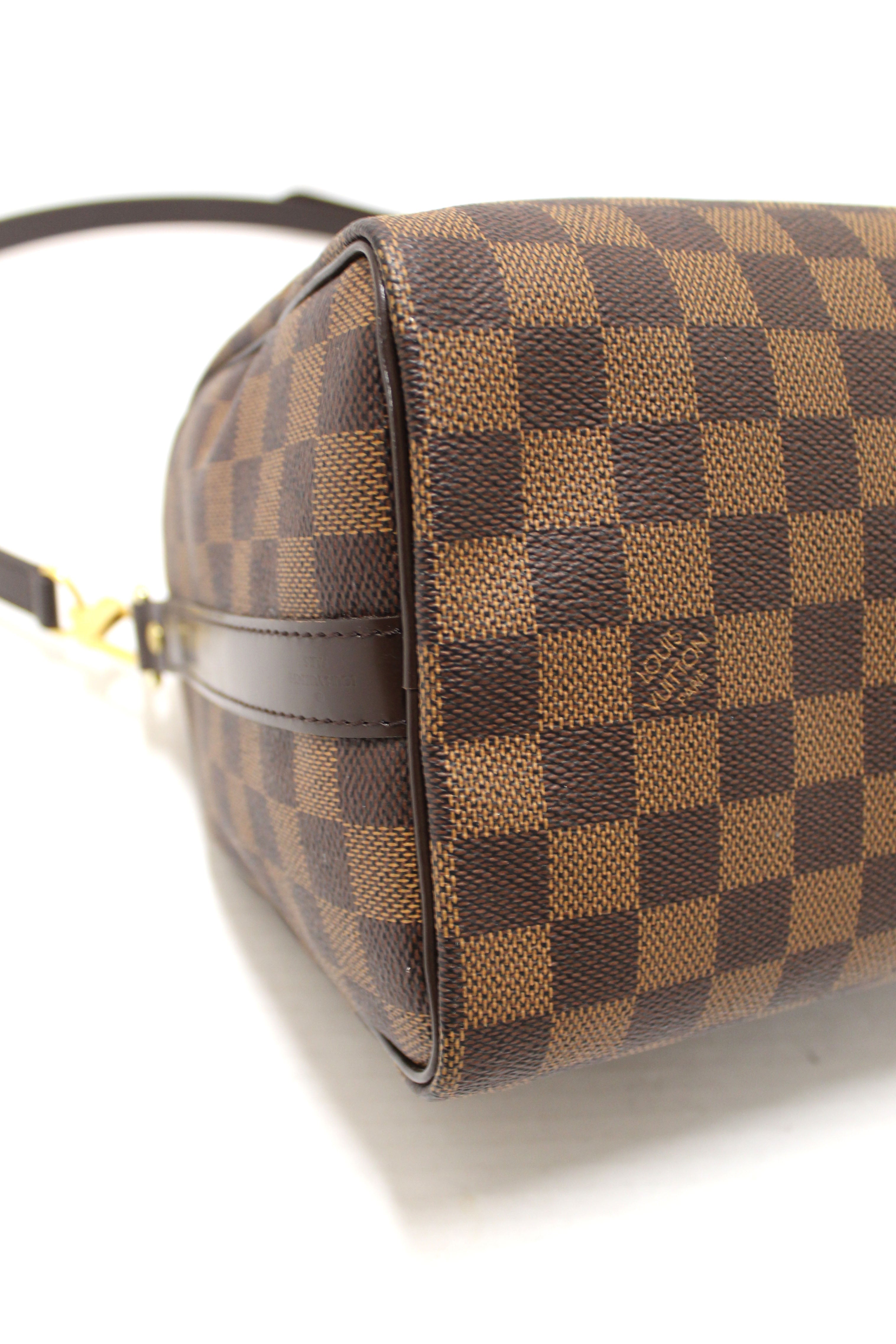 Authentic Louis Vuitton Damier Ebene Speedy 25 Bandouliere Bag