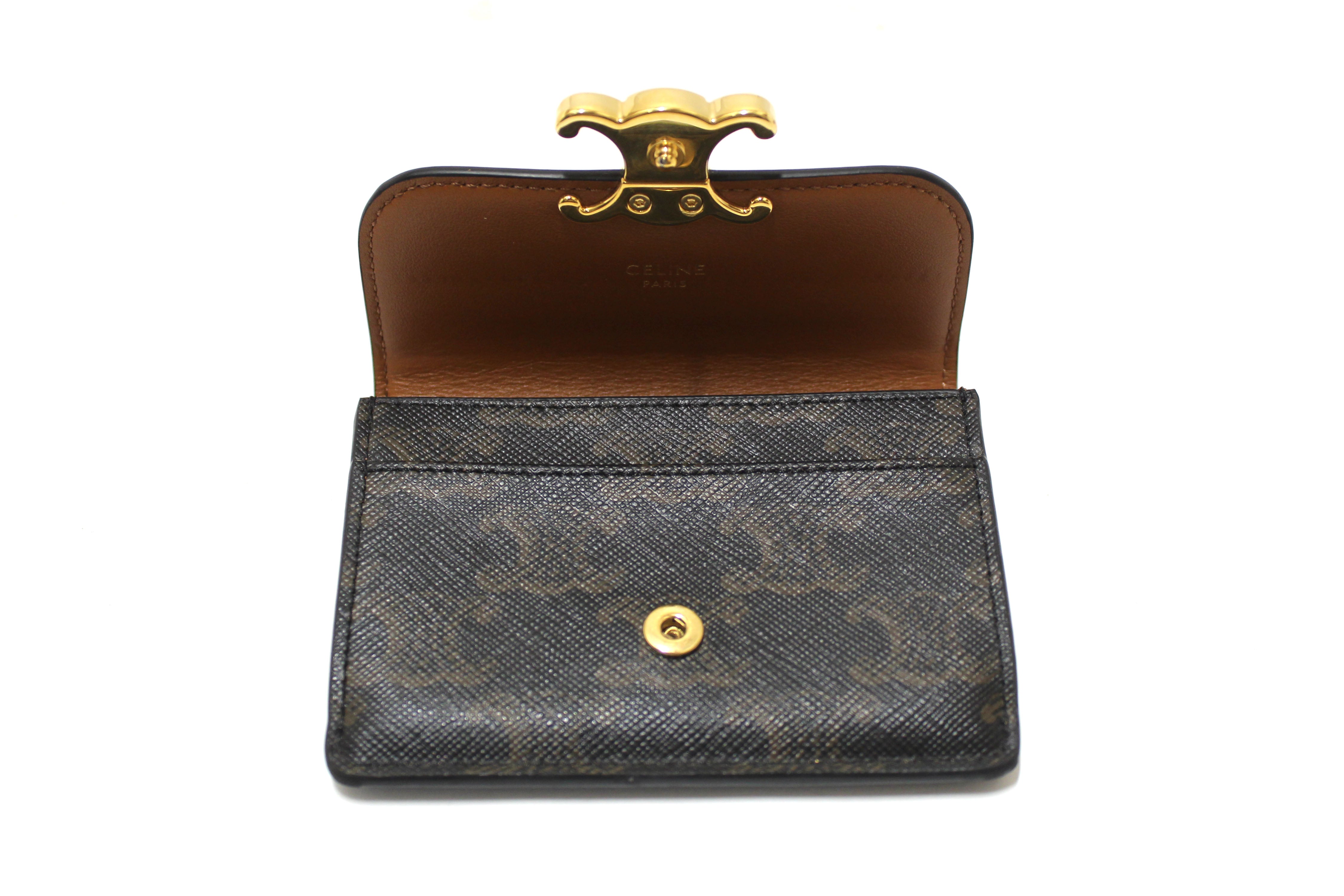 Authentic Celine Triomphe Flap Card Holder