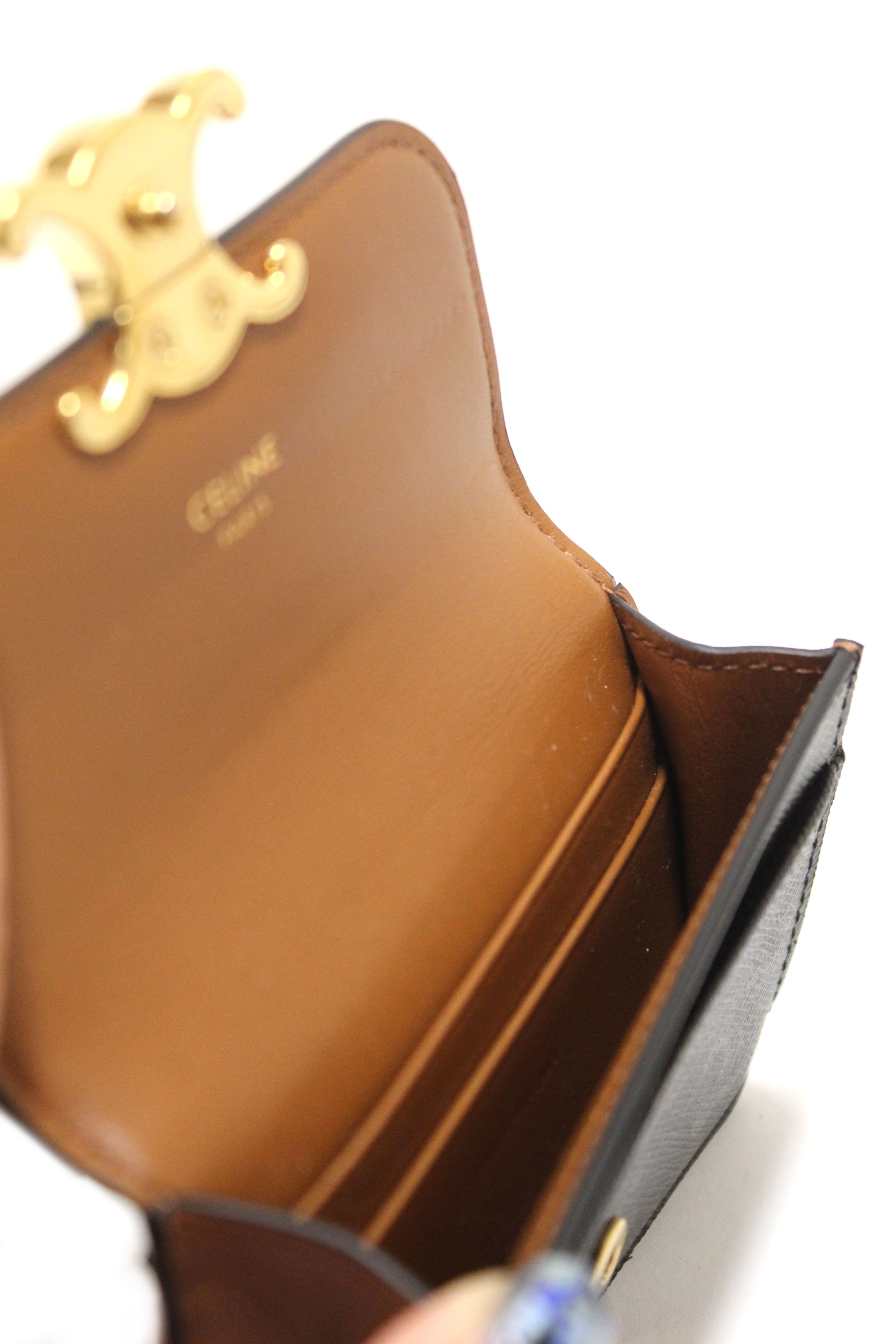 Authentic Celine Triomphe Flap Card Holder