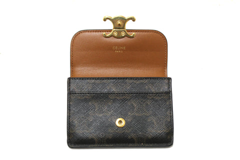 Authentic Celine Triomphe Flap Card Holder