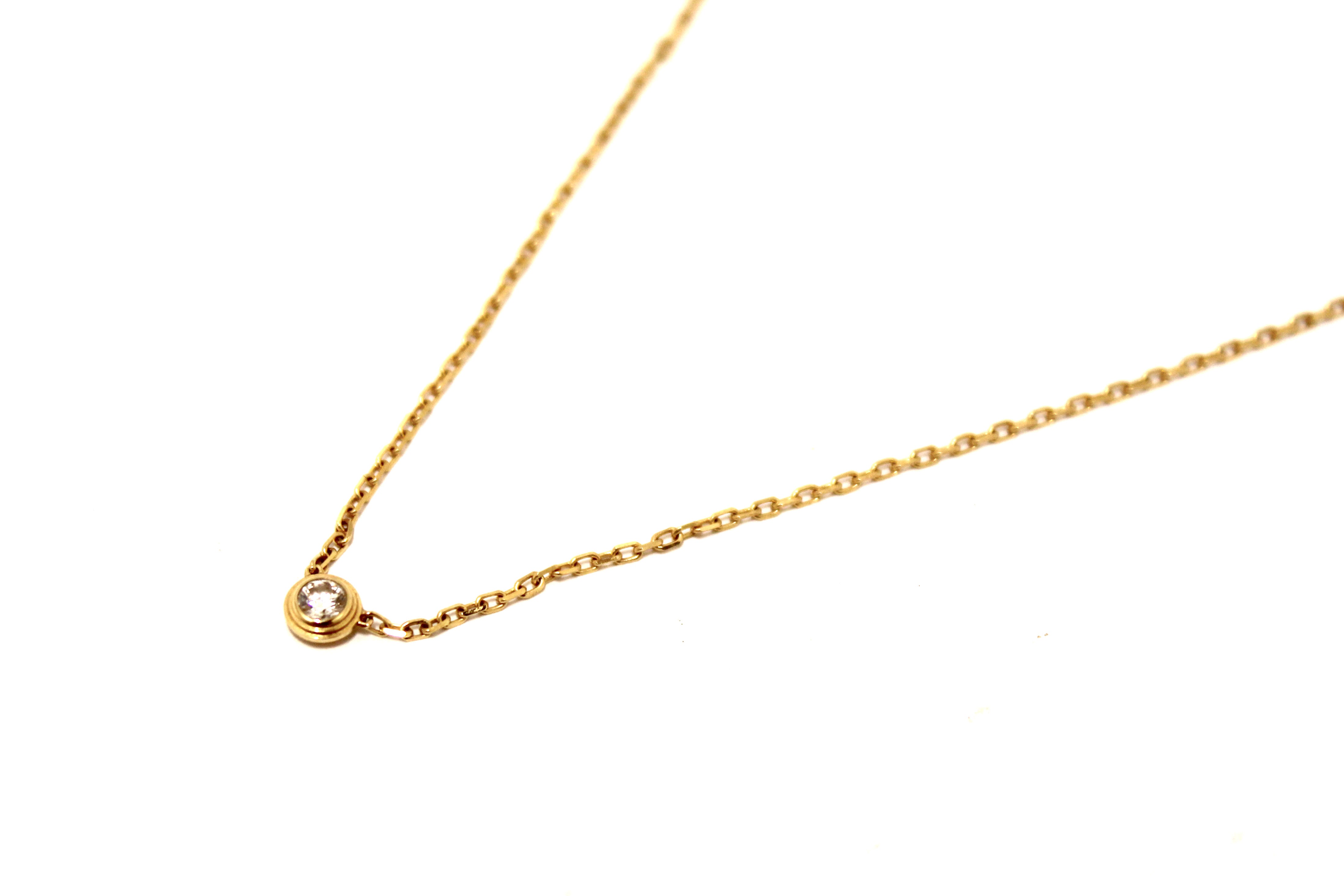 Authentic Cartier 18K Gold D'Amour Necklace