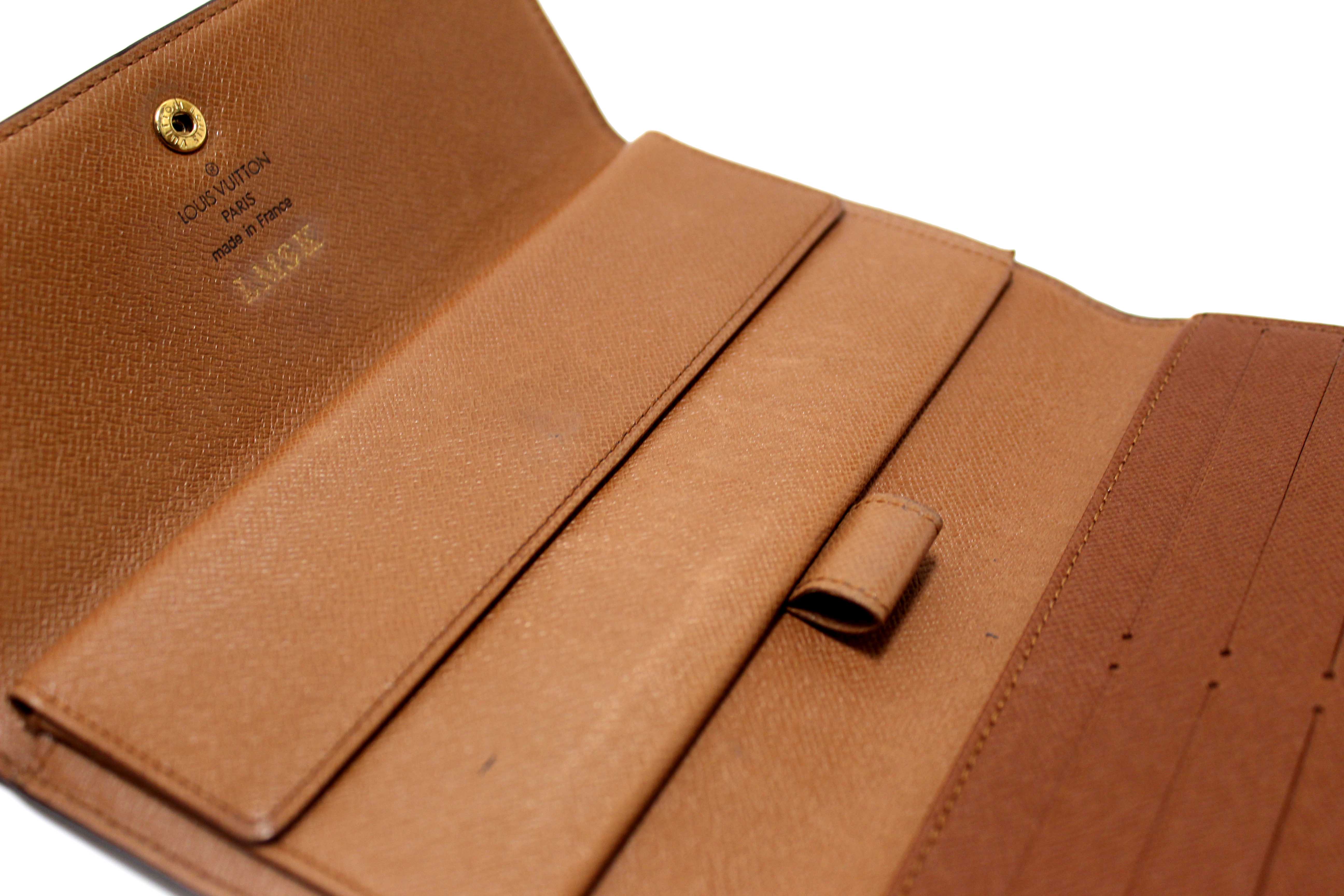 Authentic Vintage Louis Vuitton Classic Monogram Canvas PTI Long Wallet