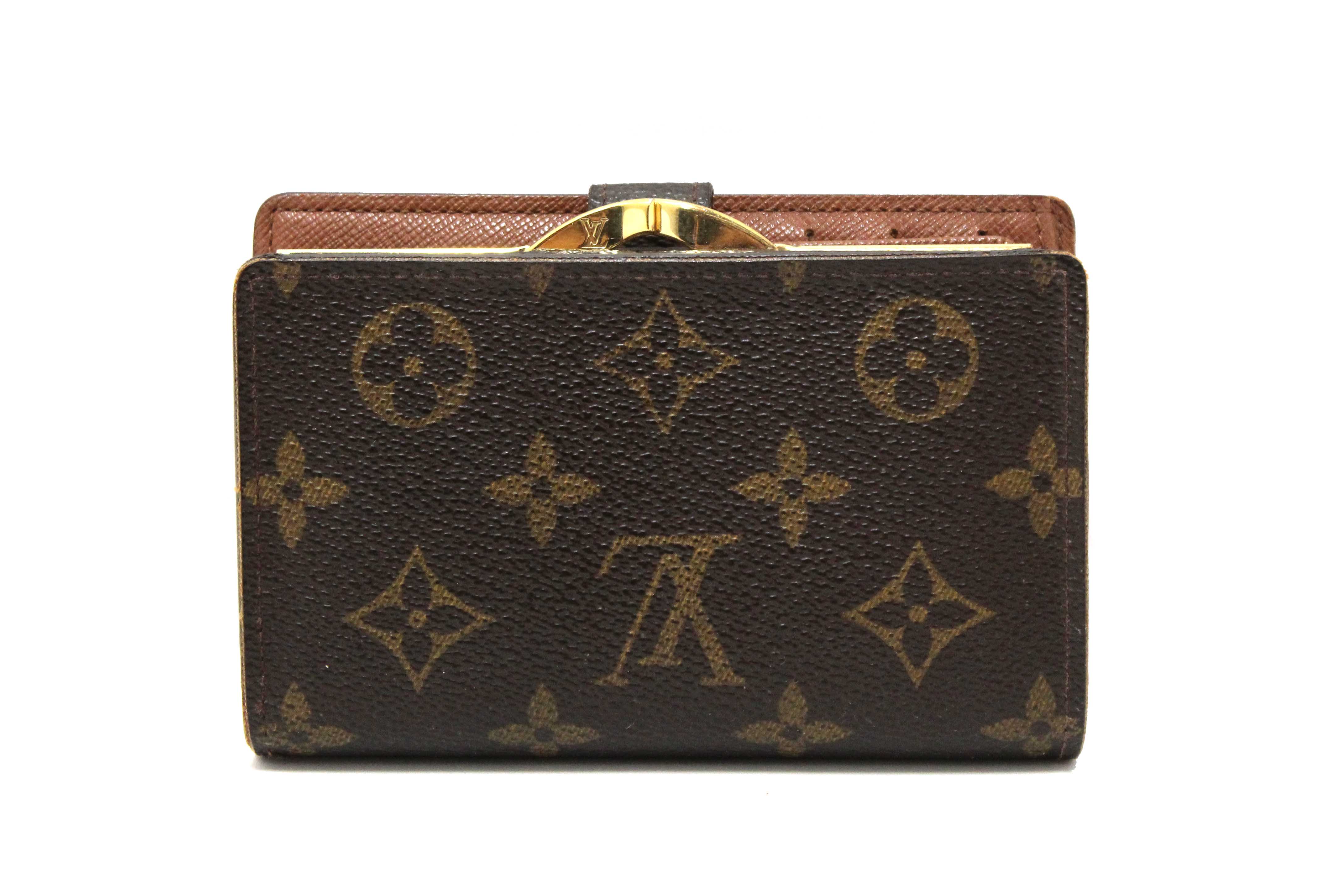 Authentic Louis Vuitton Monogram Canvas French Wallet