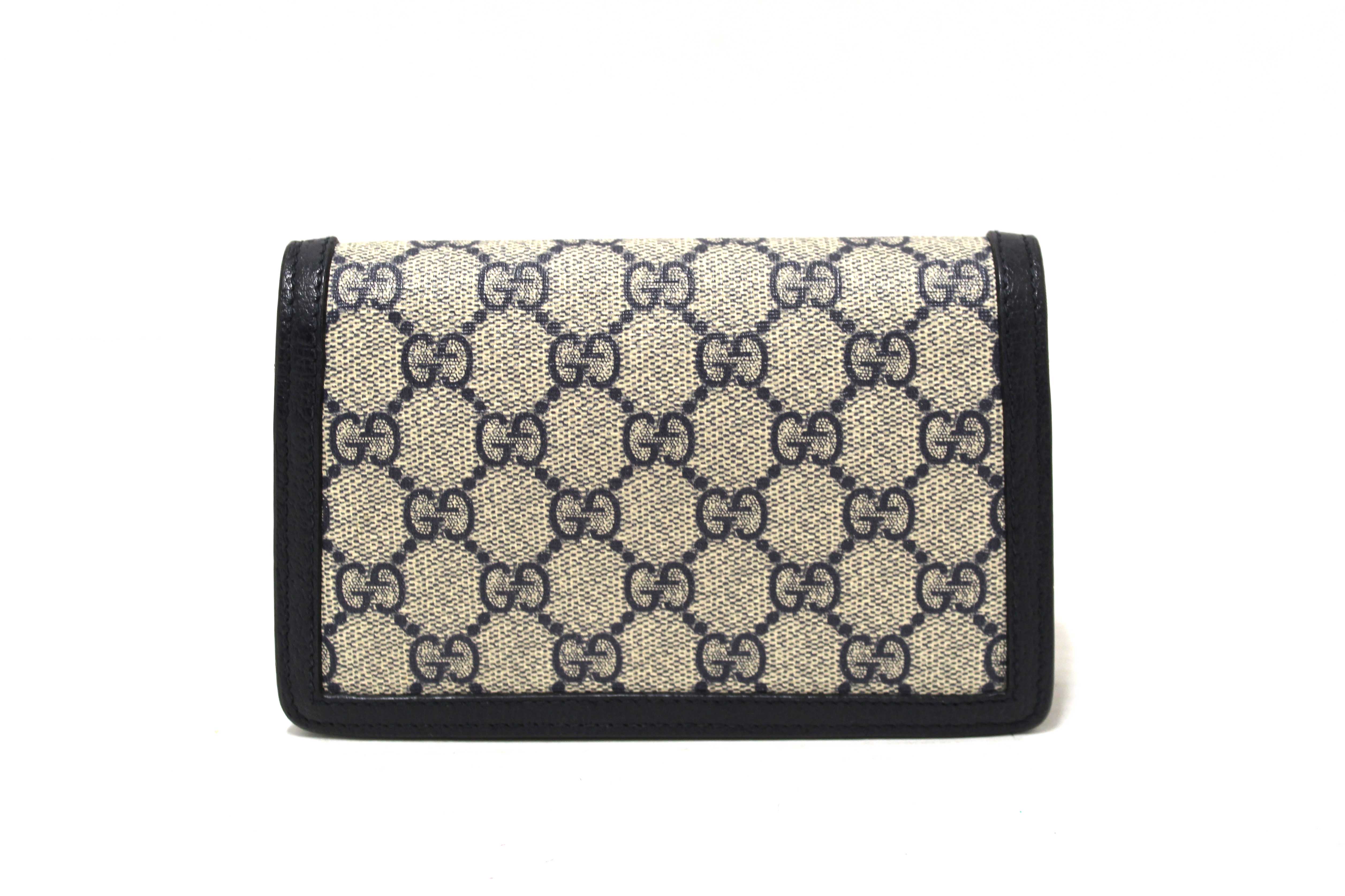 Authentic Gucci Blue and Beige GG Supreme Dionysus Super Mini Bag