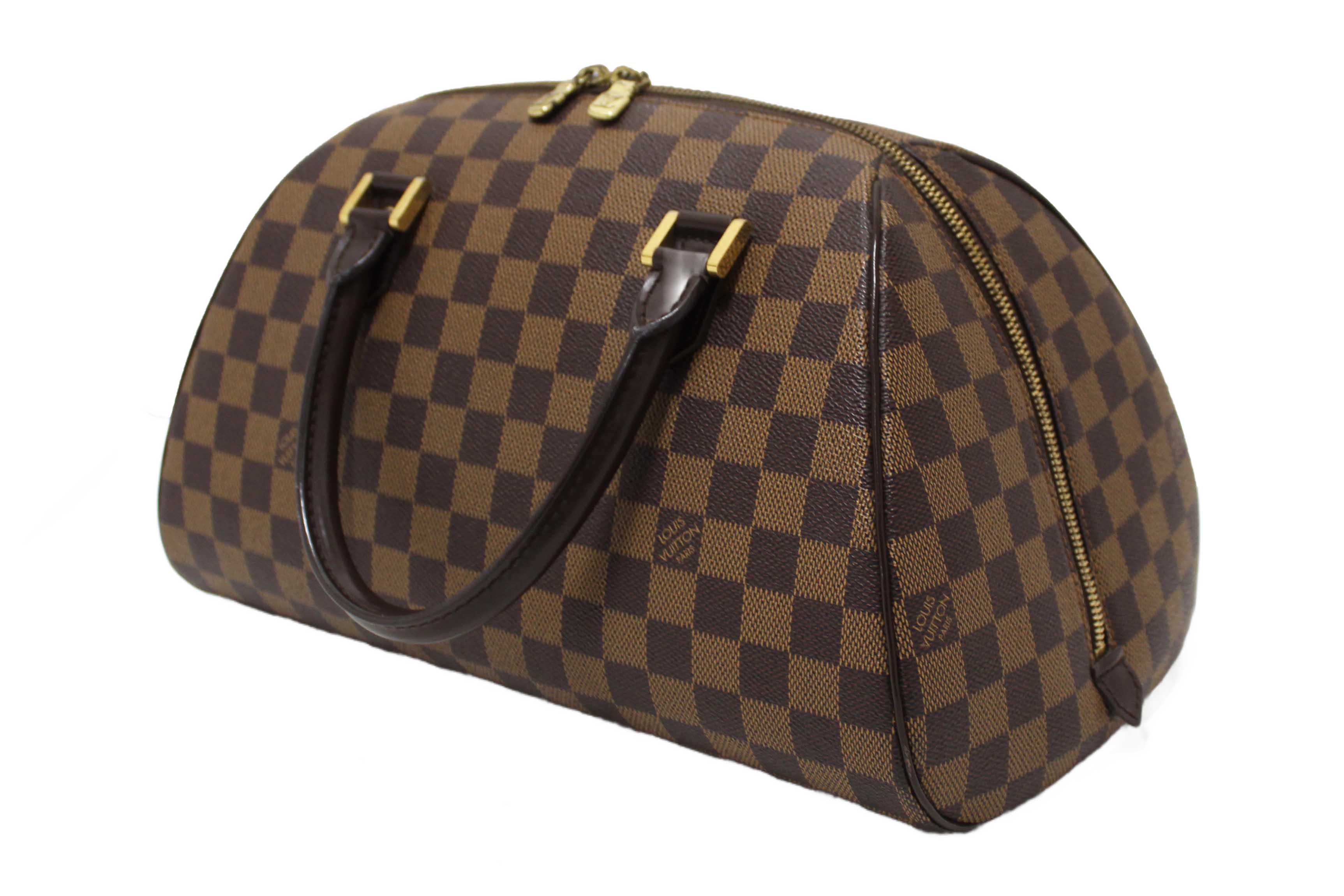 Authentic Louis Vuitton Damier Ebene Canvas Ribera MM Handbag