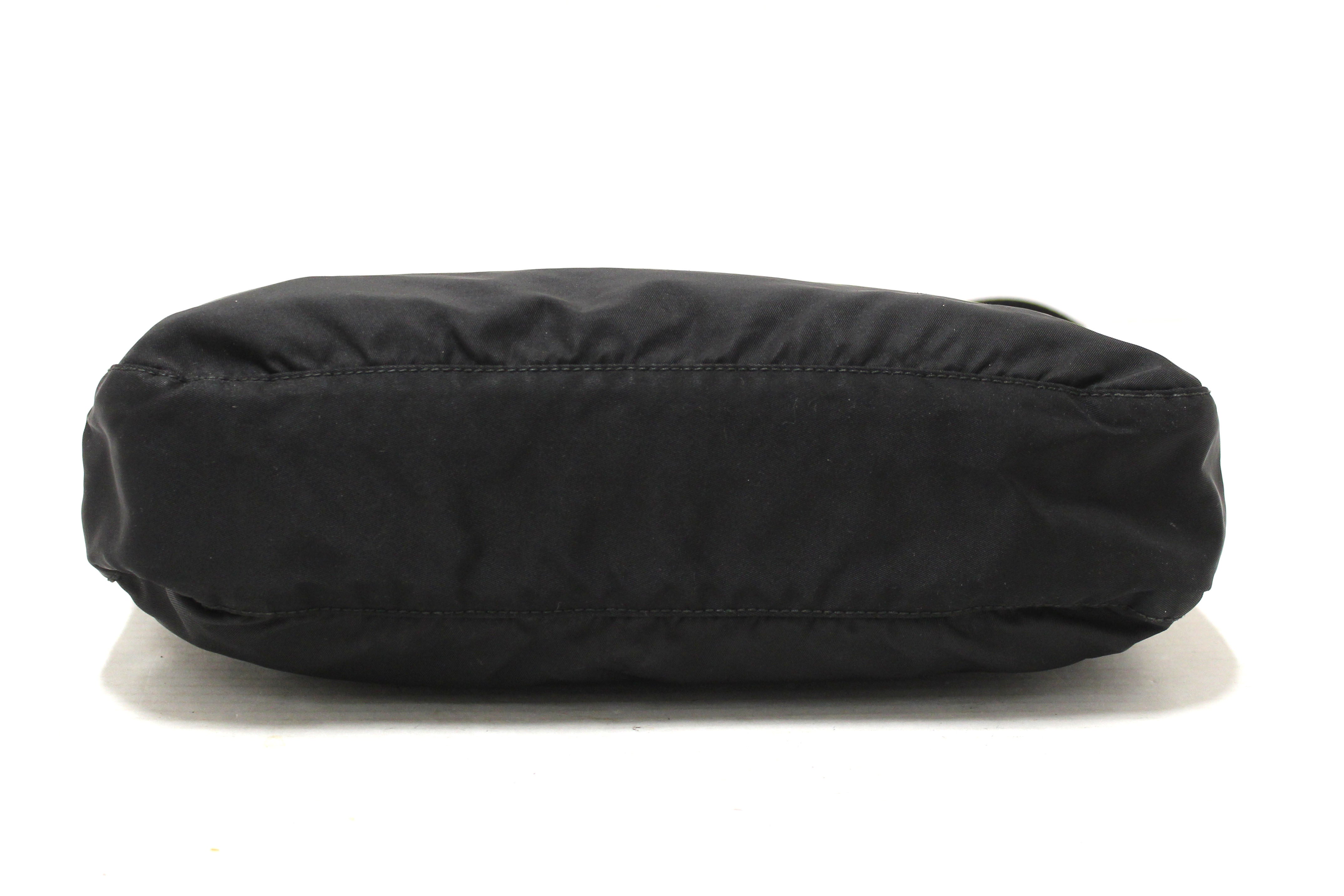 Authentic Prada Black Re-Nylon Messenger Bag
