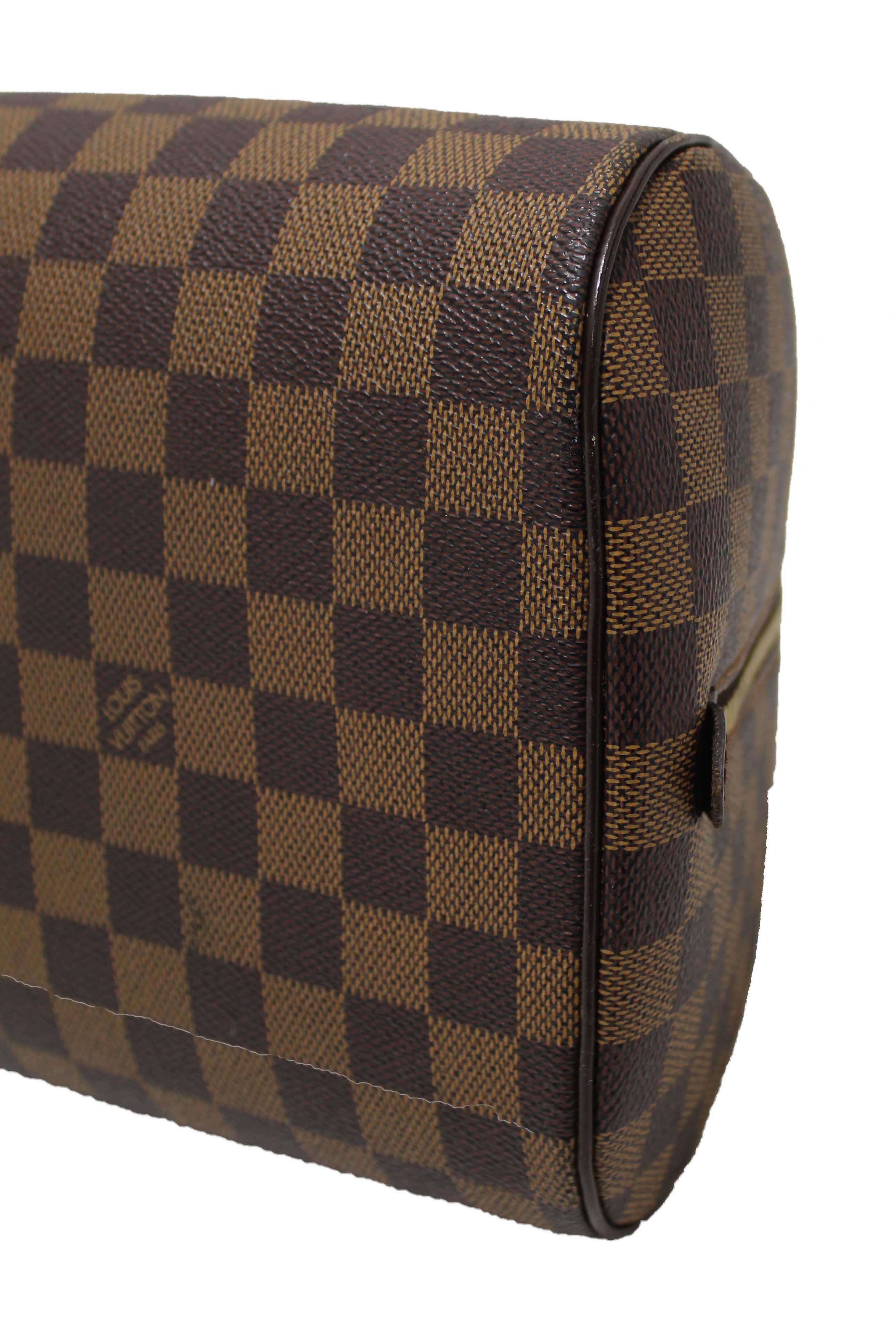 Authentic Louis Vuitton Damier Ebene Canvas Ribera MM Handbag