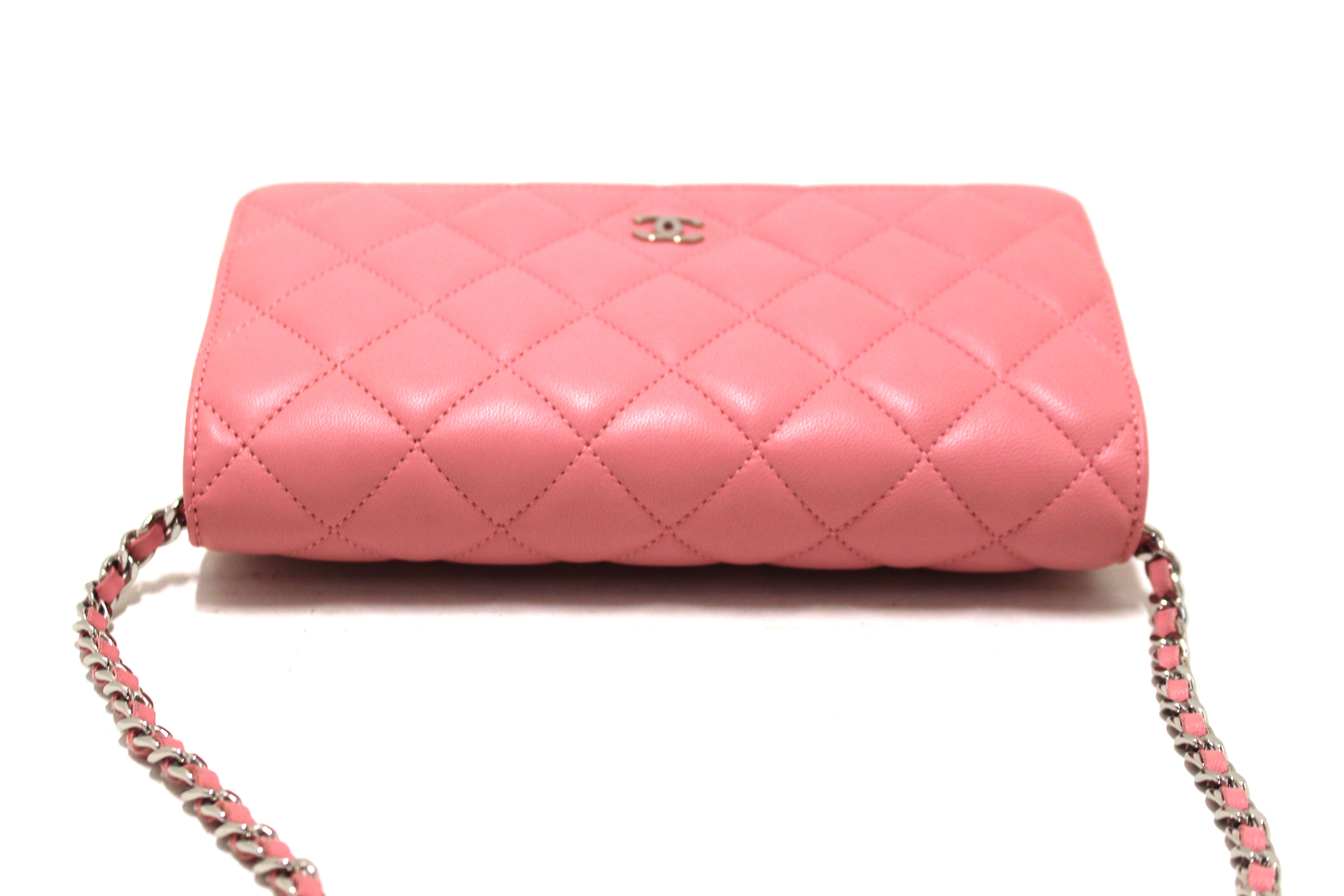 pink wallet chanel