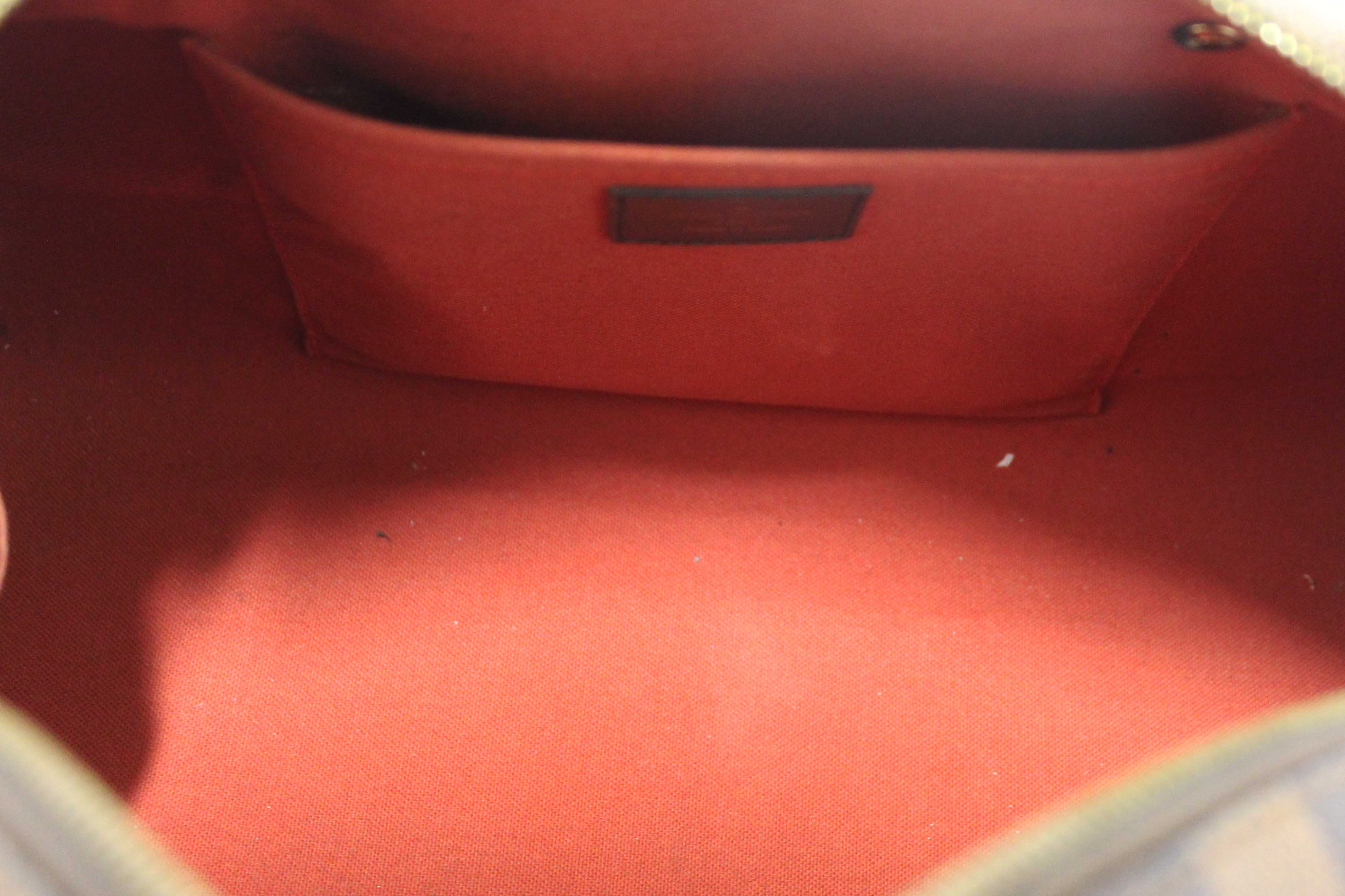 Authentic Louis Vuitton Damier Ebene Canvas Ribera MM Handbag