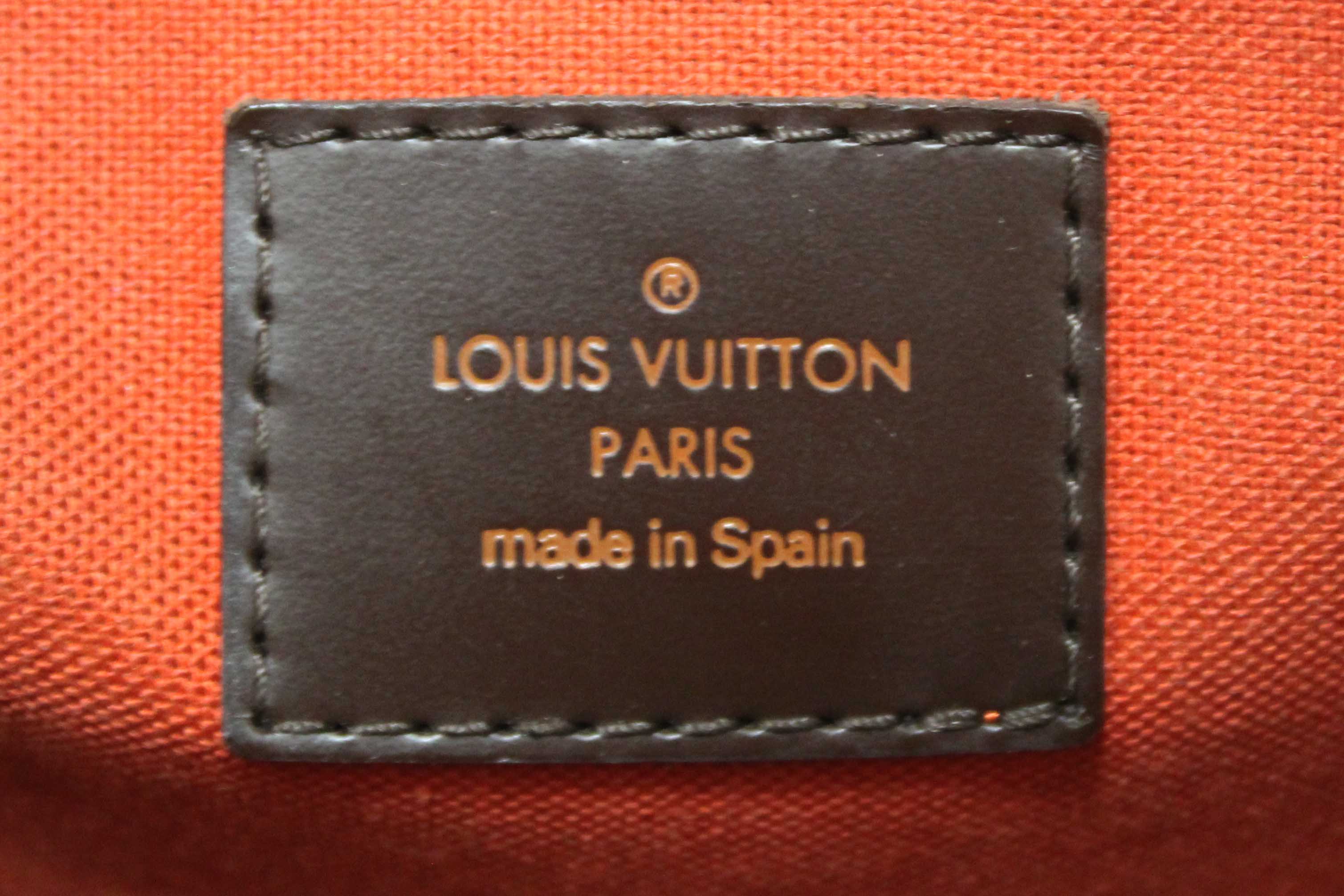 Authentic Louis Vuitton Damier Ebene Canvas Ribera MM Handbag