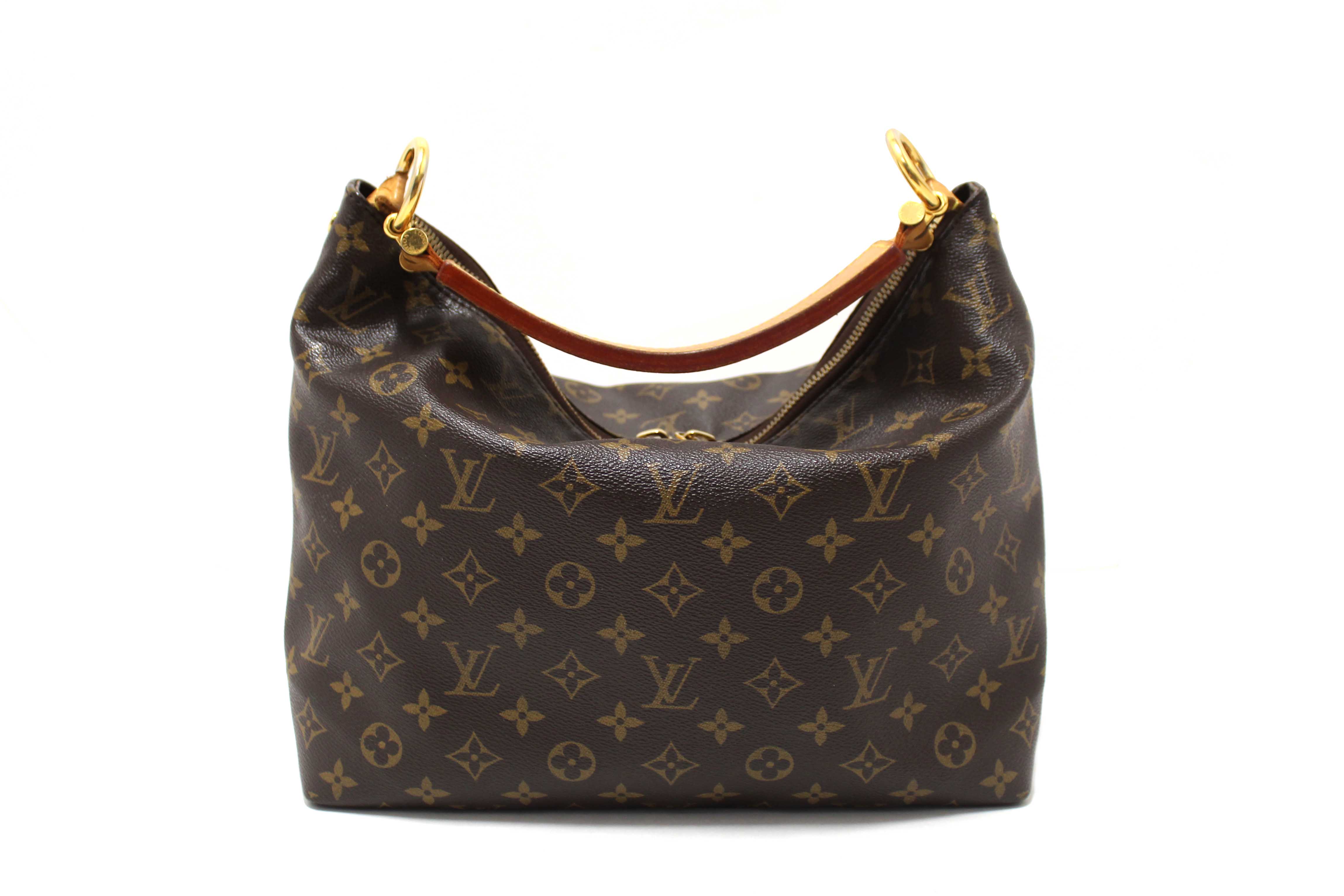 Authentic Louis Vuitton Classic Monogram Canvas Sully PM Hobo Bag
