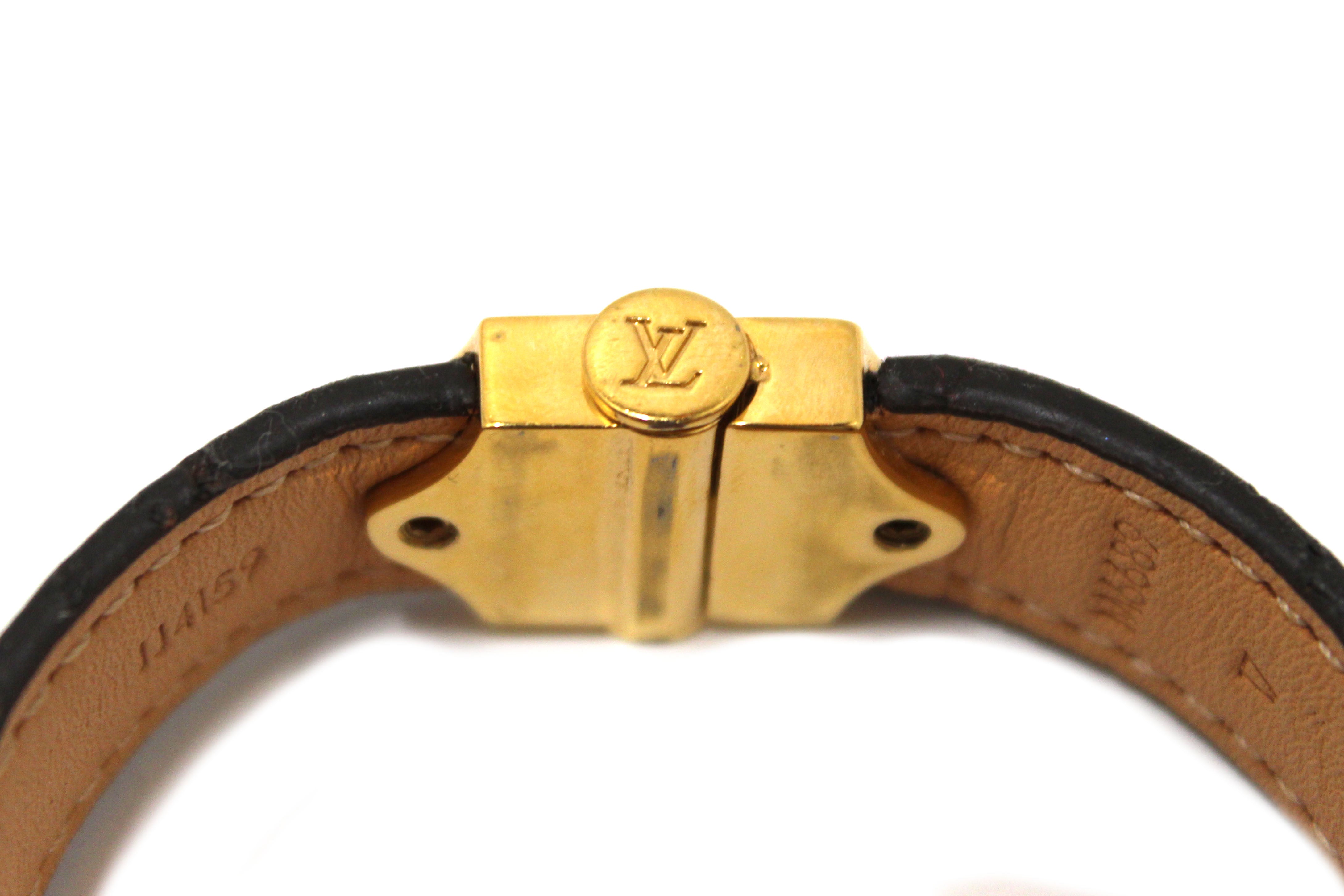 Authentic Louis Vuitton Nano Monogram Bracelet Size 17